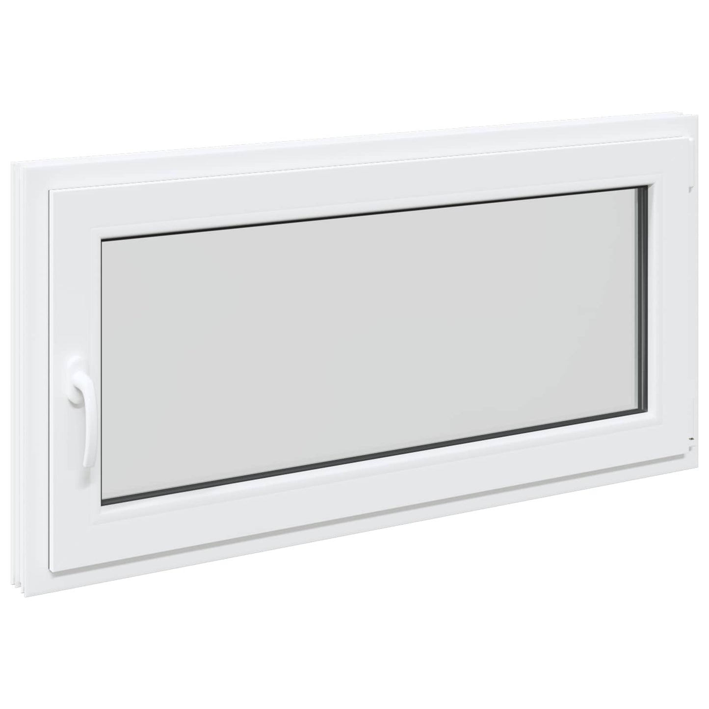 Basement Window RISOR 120 x 60 cm PVC and Glass White