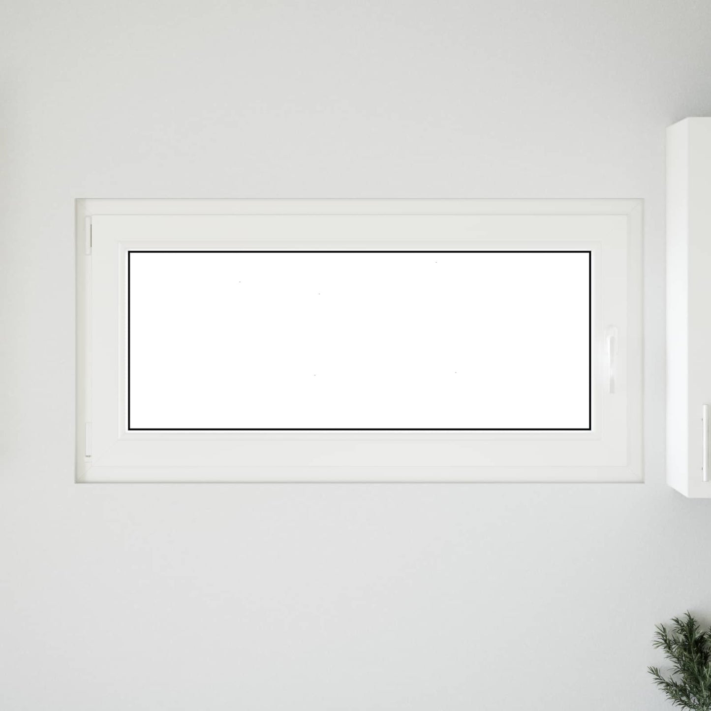 Basement Window RISOR 120 x 60 cm PVC and Glass White