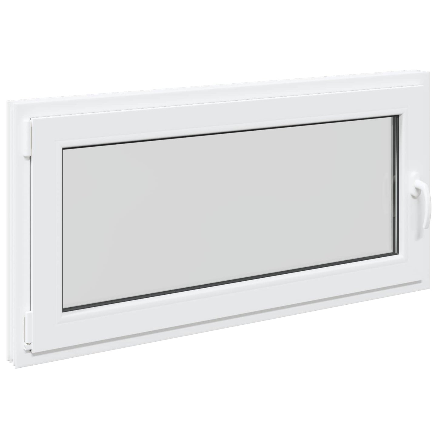 Basement Window RISOR 120 x 60 cm PVC and Glass White