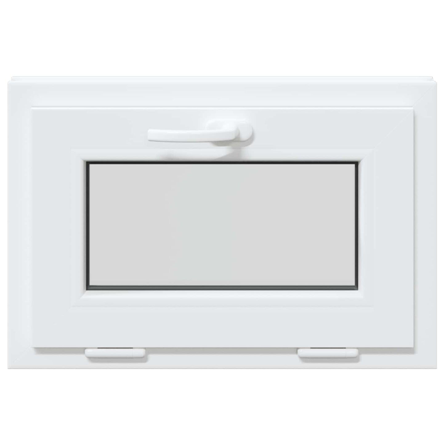 Basement Window RISOR 60 x 40 cm PVC and Glass White