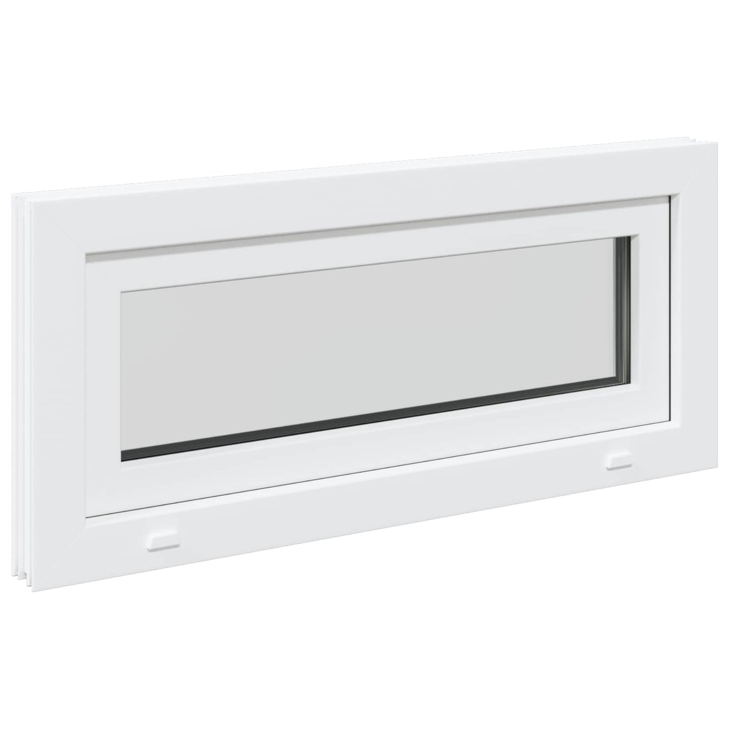 Basement Window RISOR 90 x 40 cm PVC and Glass White