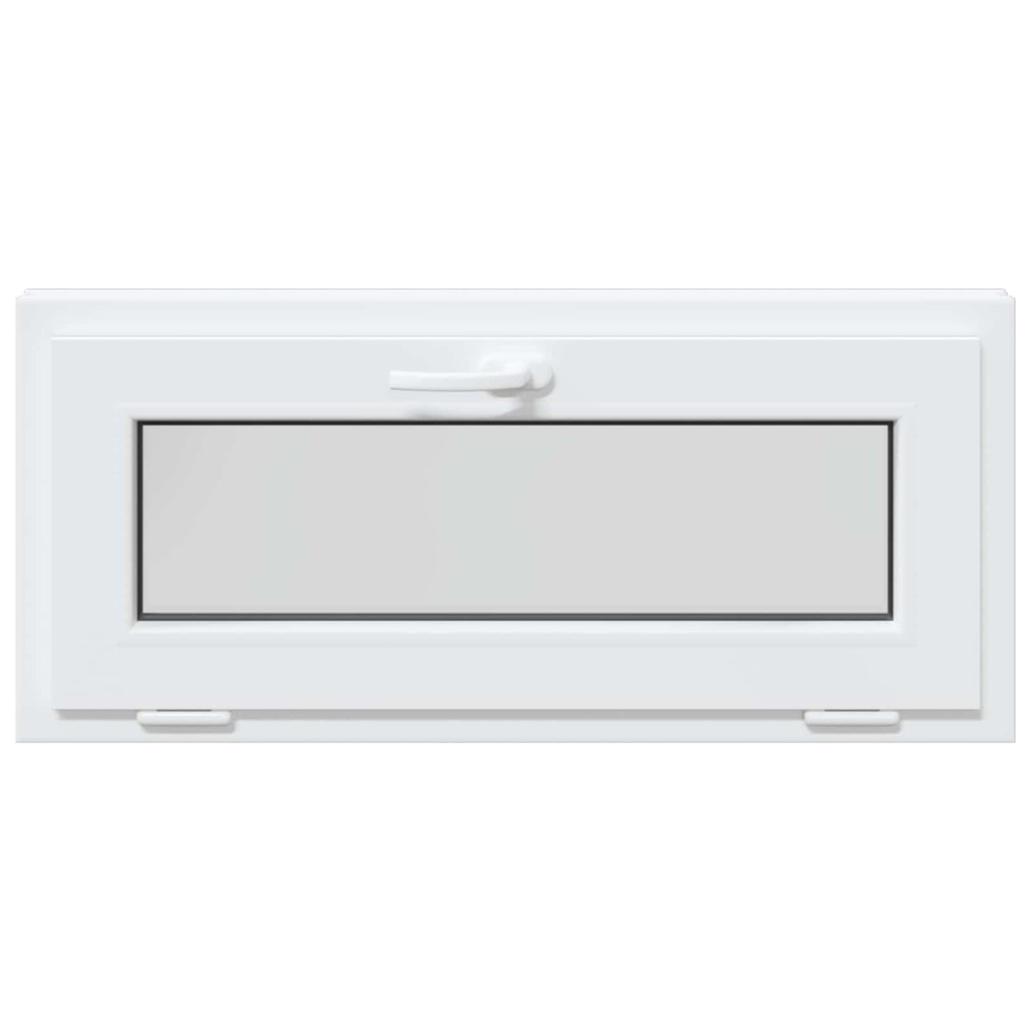 Basement Window RISOR 90 x 40 cm PVC and Glass White