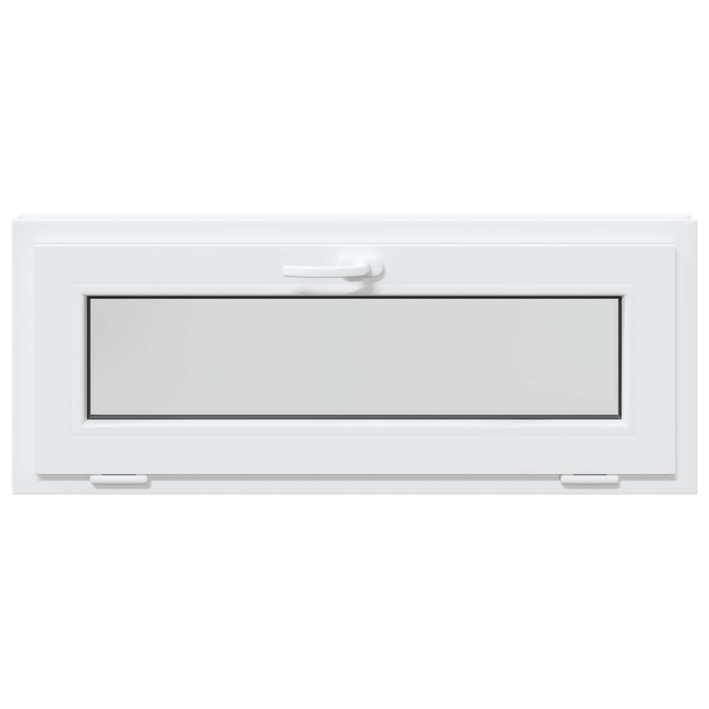 Basement Window RISOR 110 x 40 cm PVC and Glass White