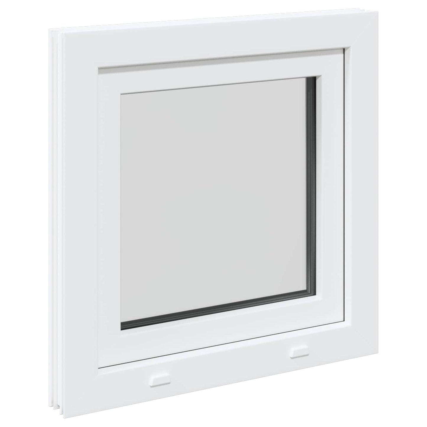 Basement Window RISOR 50 x 50 cm PVC and Glass White