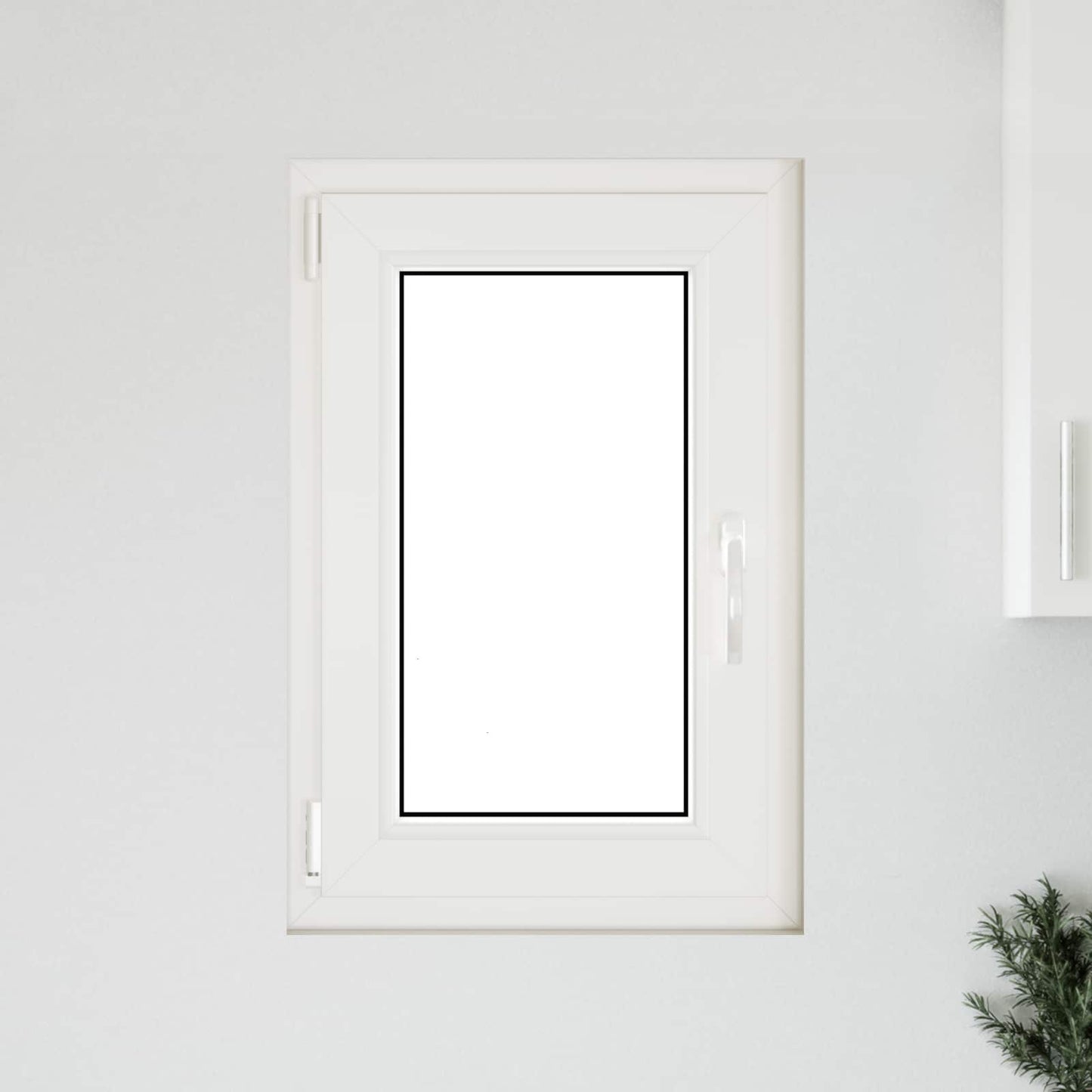 Basement Window RISOR 50 x 75 cm PVC and Glass White