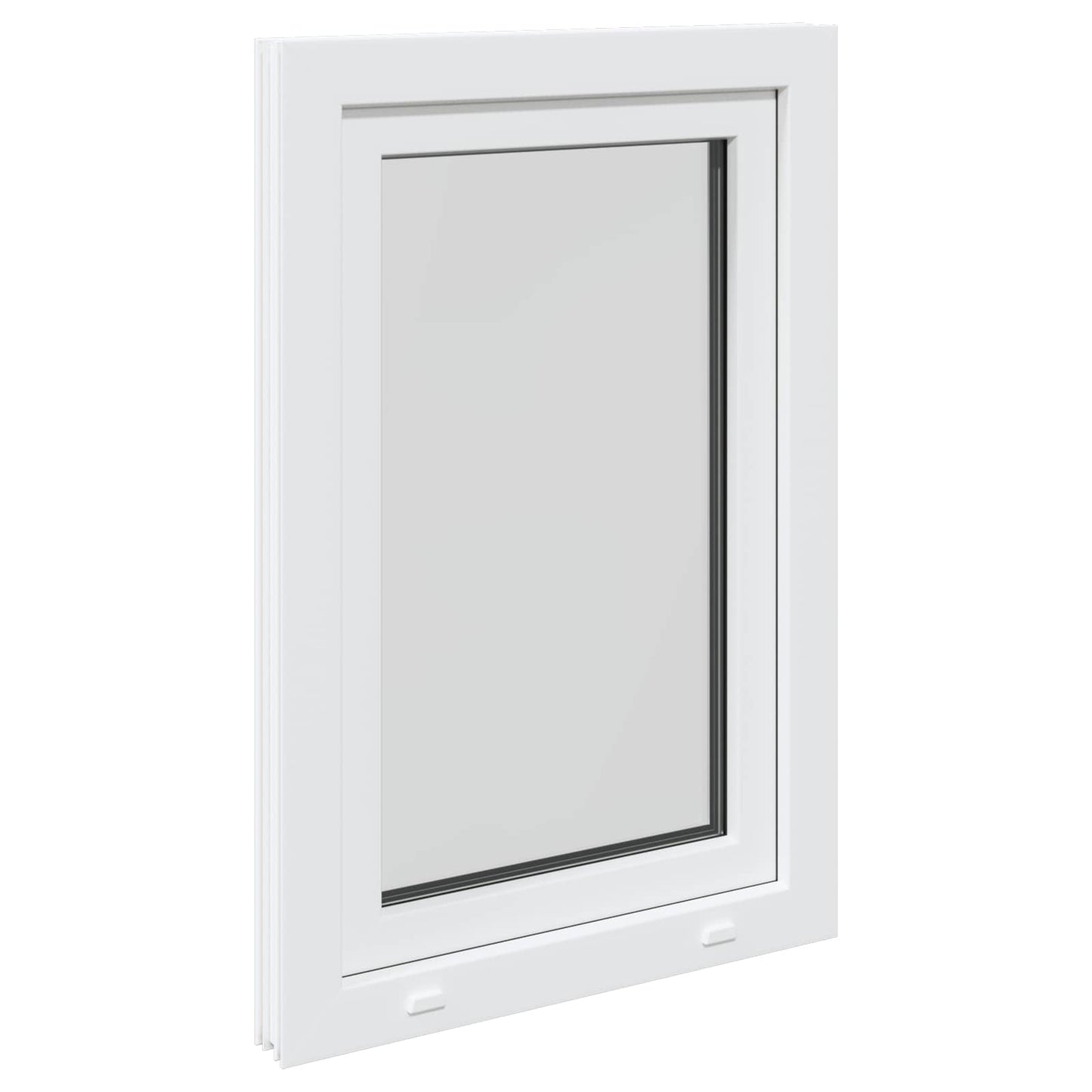 Basement Window RISOR 60 x 80 cm PVC and Glass White
