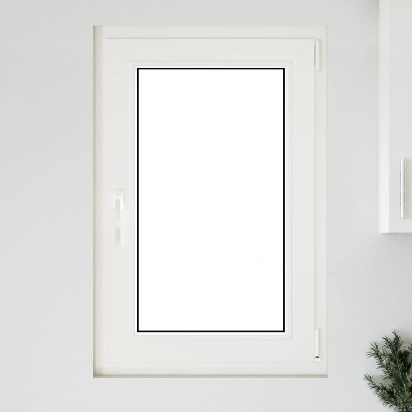 Basement Window RISOR 60 x 100 cm PVC and Glass White