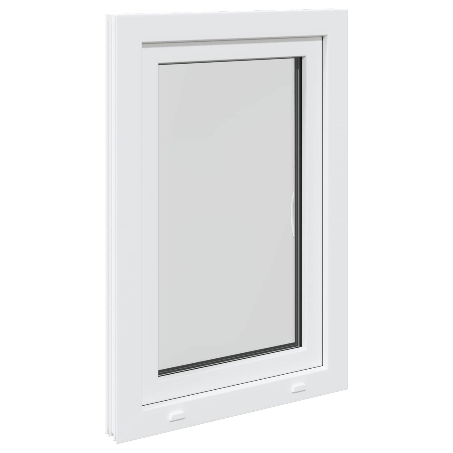 Basement Window RISOR 60 x 100 cm PVC and Glass White