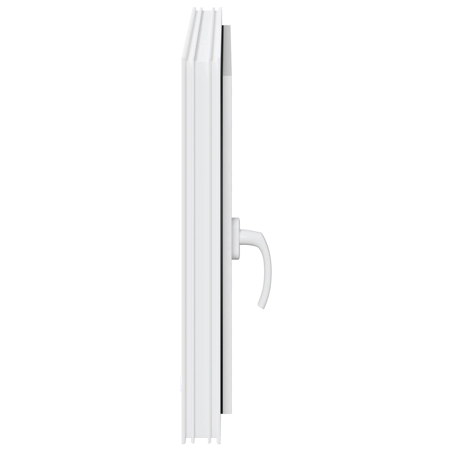 Basement Window RISOR 80 x 50 cm PVC and Glass White