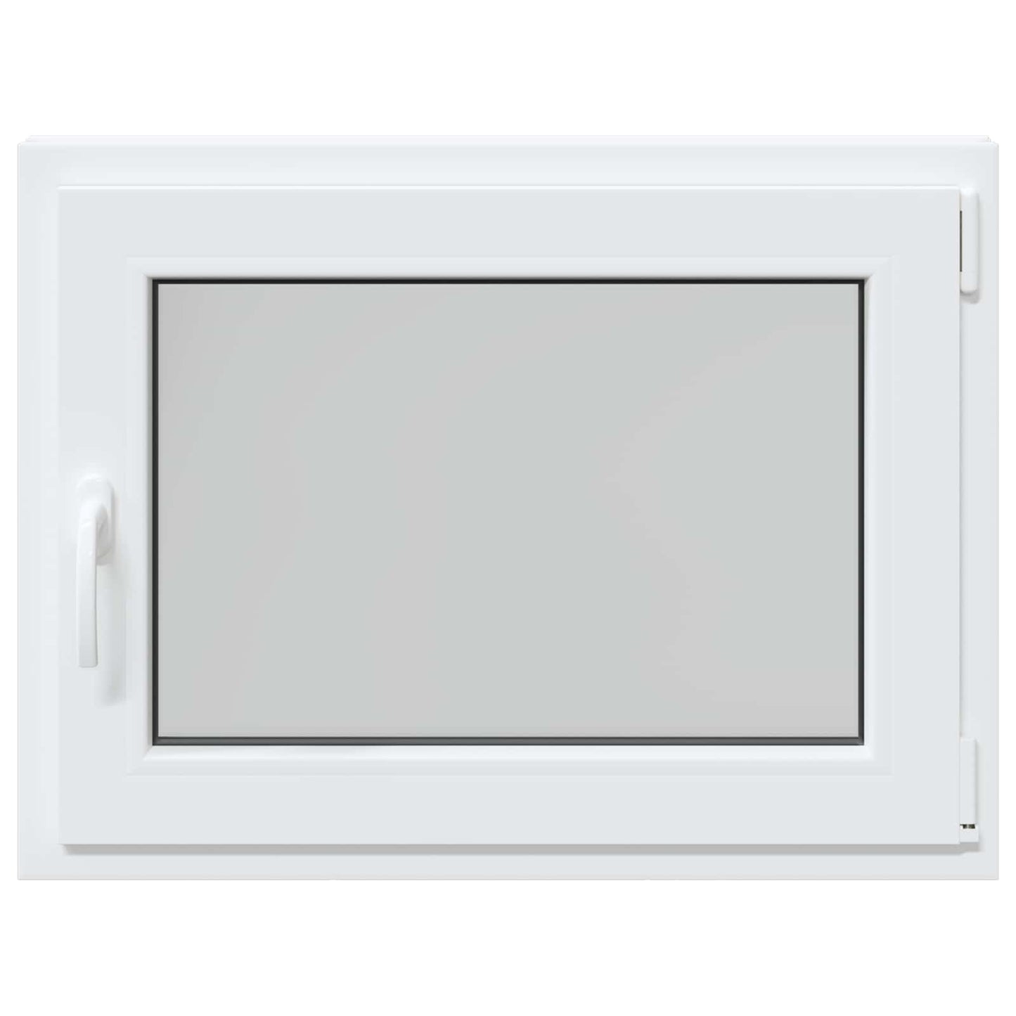 Basement Window RISOR 80 x 70 cm PVC and Glass White