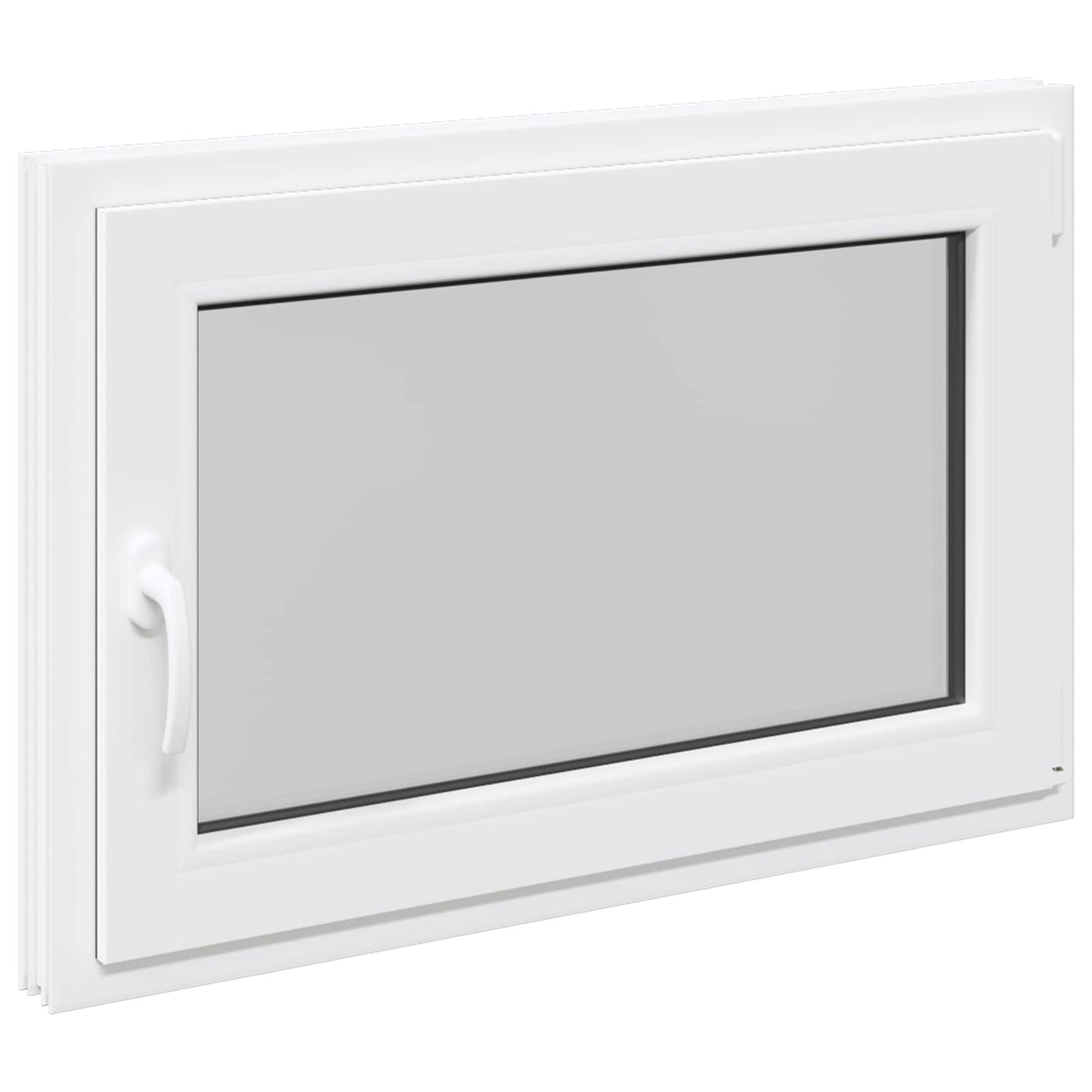 Basement Window RISOR 90 x 50 cm PVC and Glass White
