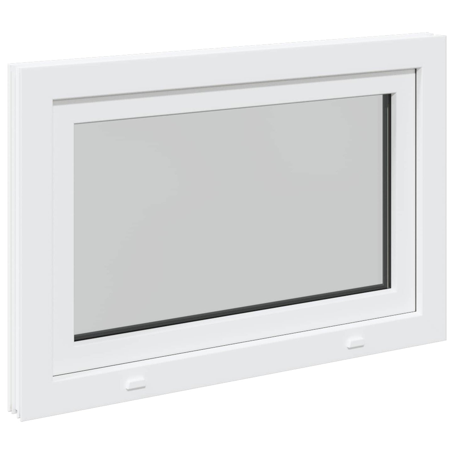 Basement Window RISOR 90 x 50 cm PVC and Glass White