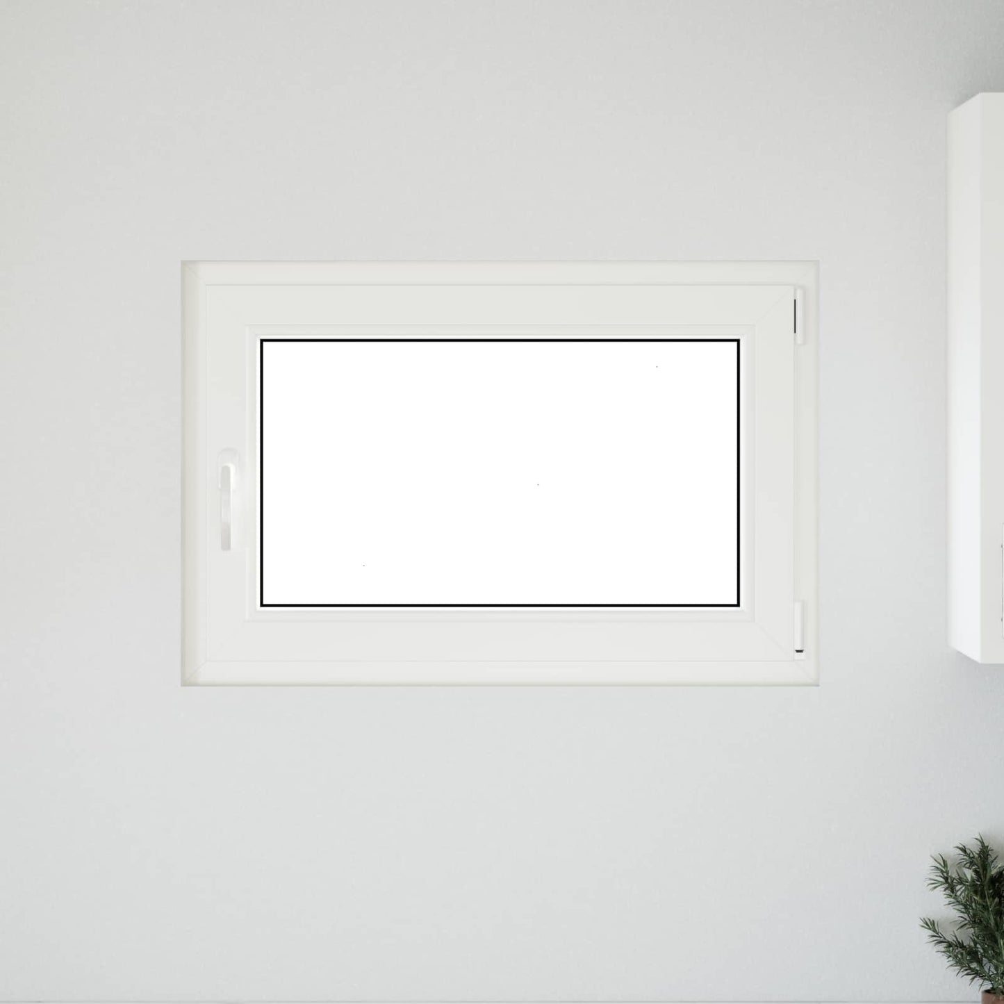 Basement Window RISOR 90 x 60 cm PVC and Glass White