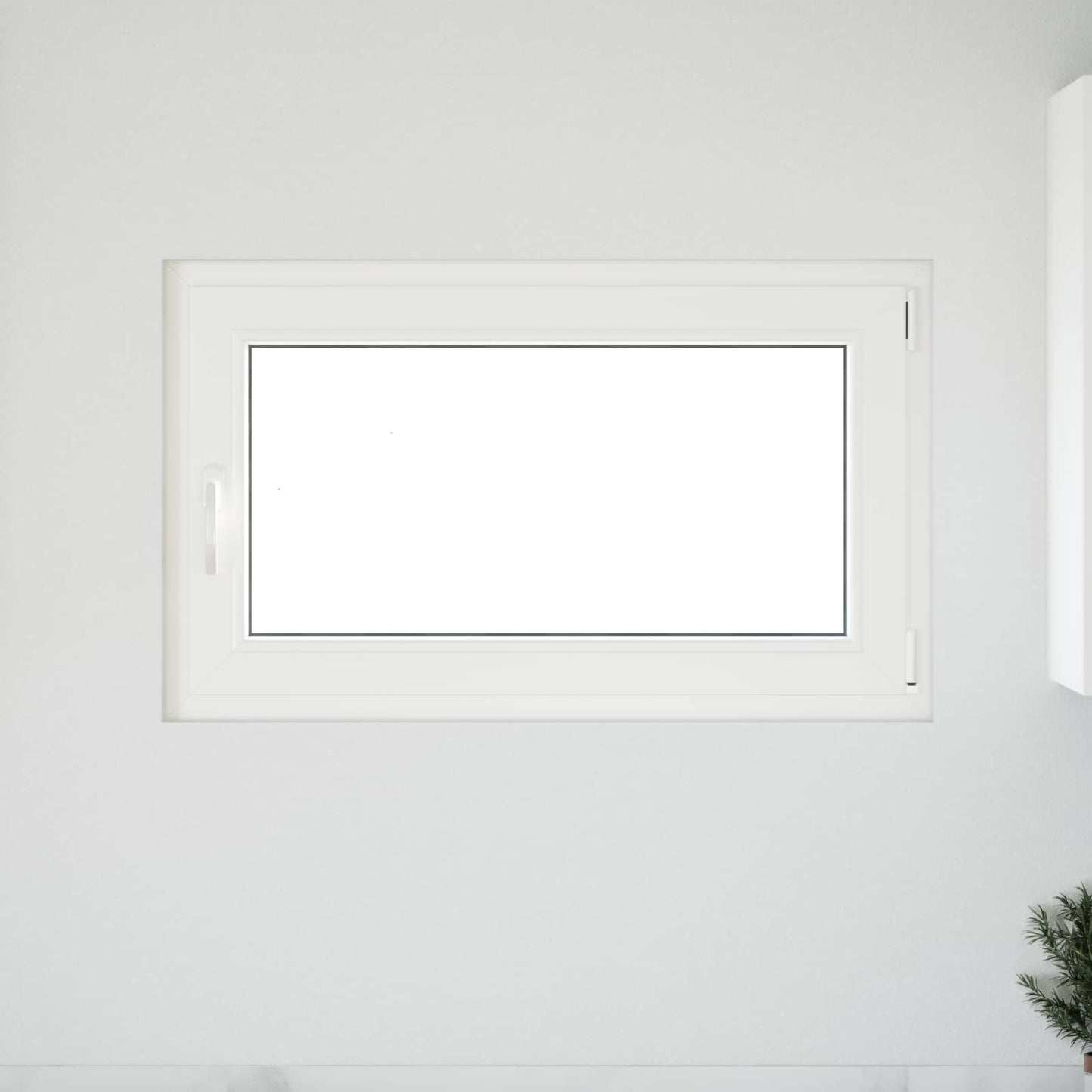 Basement Window RISOR 100 x 50 cm PVC and Glass White