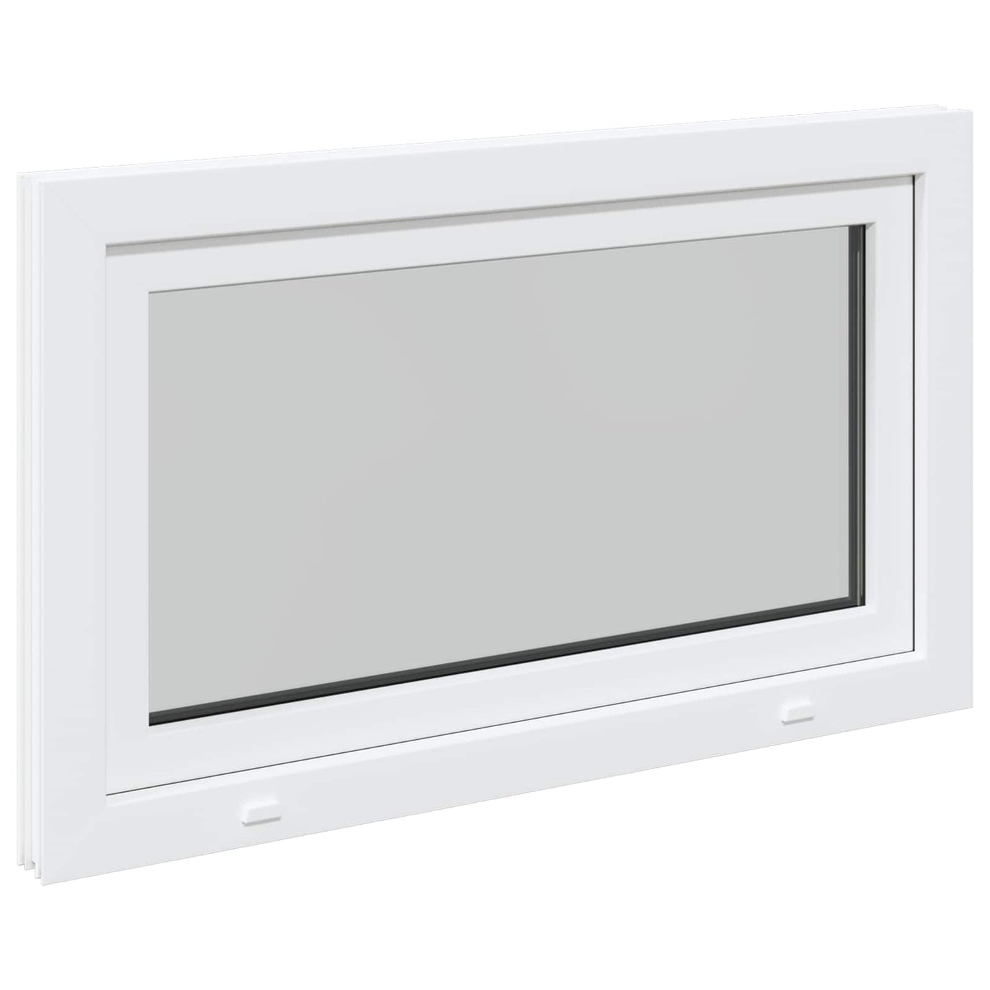 Basement Window RISOR 100 x 50 cm PVC and Glass White