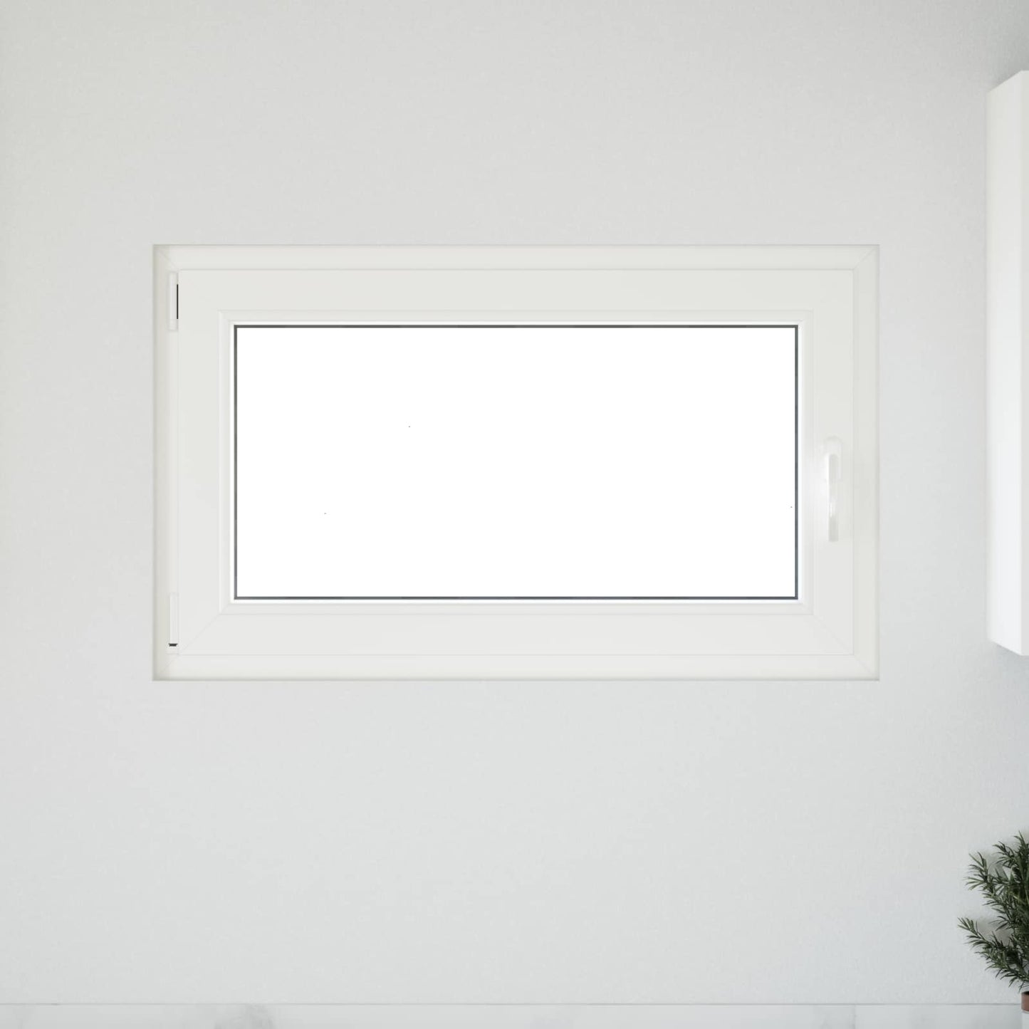 Basement Window RISOR 100 x 60 cm PVC and Glass White