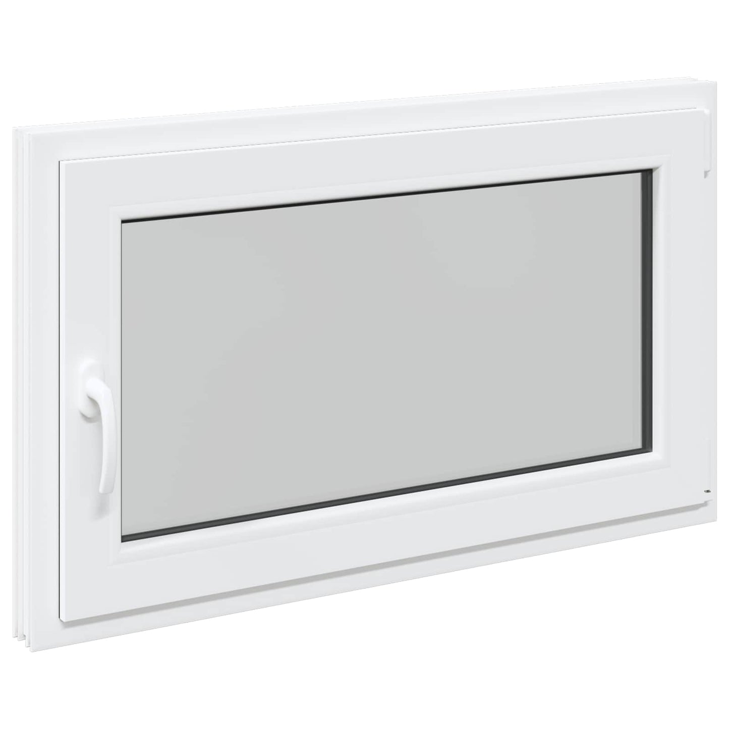 Basement Window RISOR 100 x 70 cm PVC and Glass White