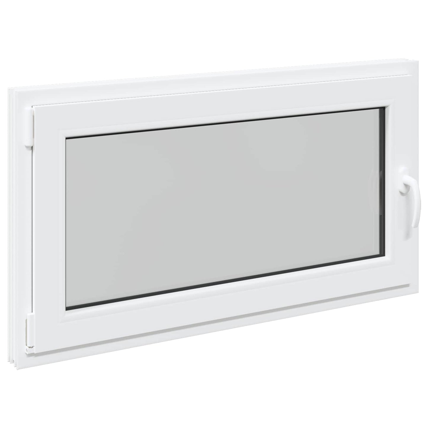 Basement Window RISOR 110 x 50 cm PVC and Glass White