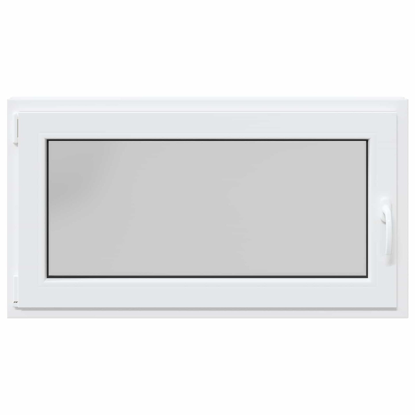 Basement Window RISOR 110 x 50 cm PVC and Glass White