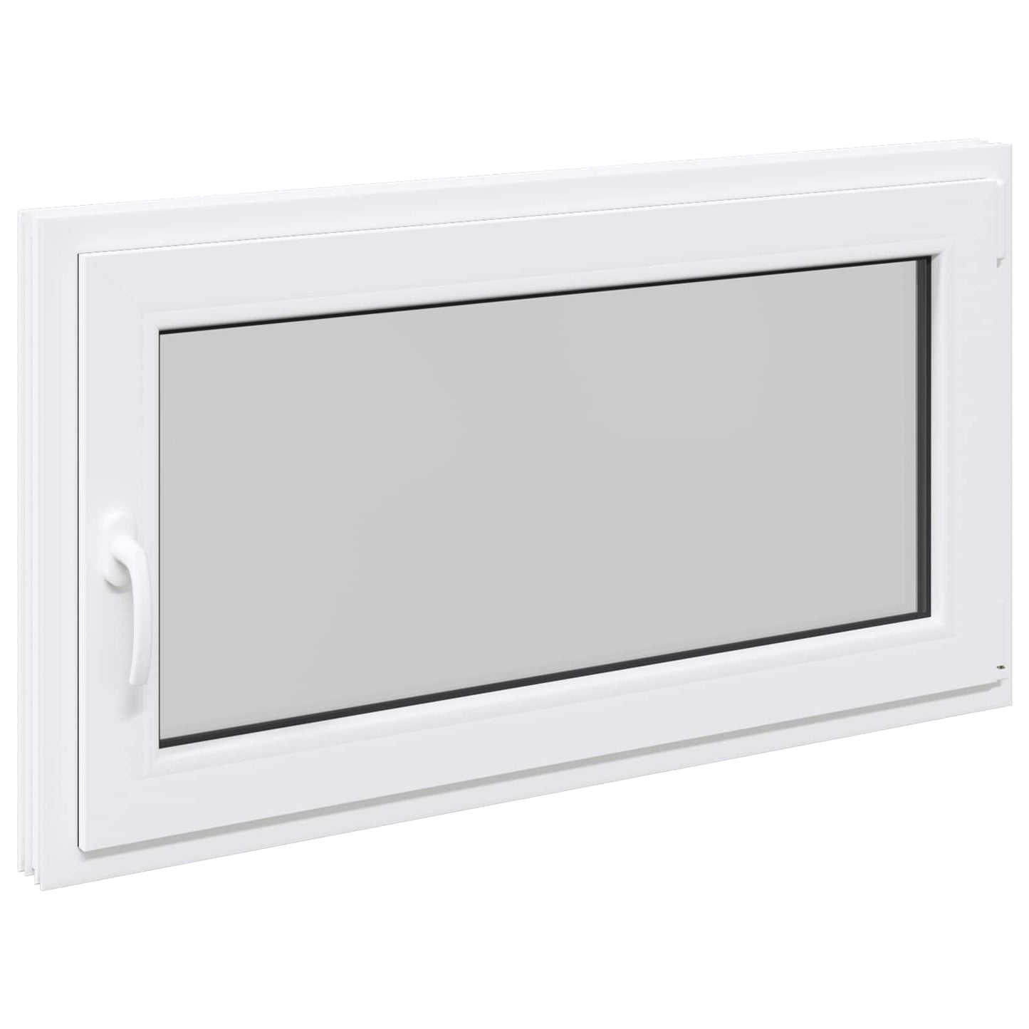 Basement Window RISOR 110 x 60 cm PVC and Glass White