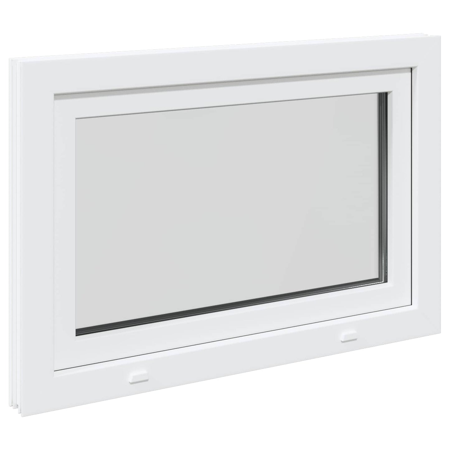 Basement Window RISOR 110 x 70 cm PVC and Glass White