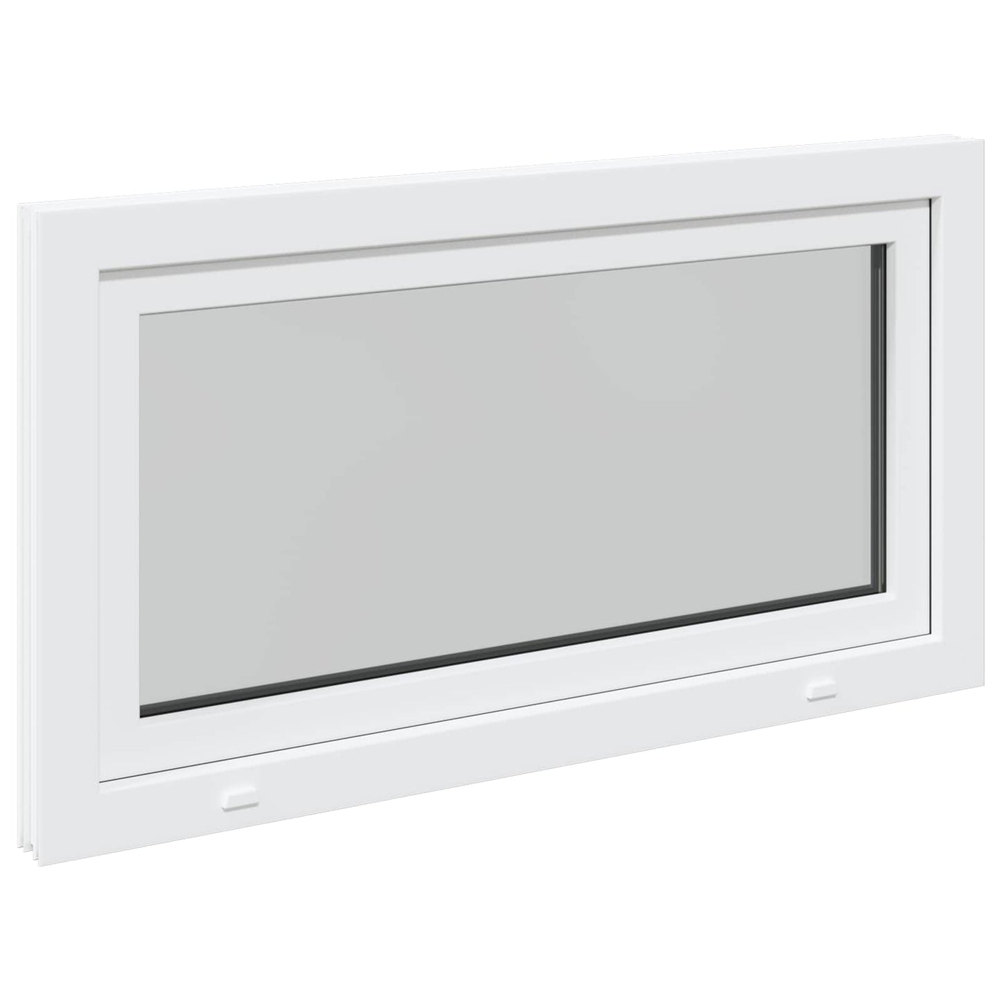 Basement Window RISOR 110 x 70 cm PVC and Glass White