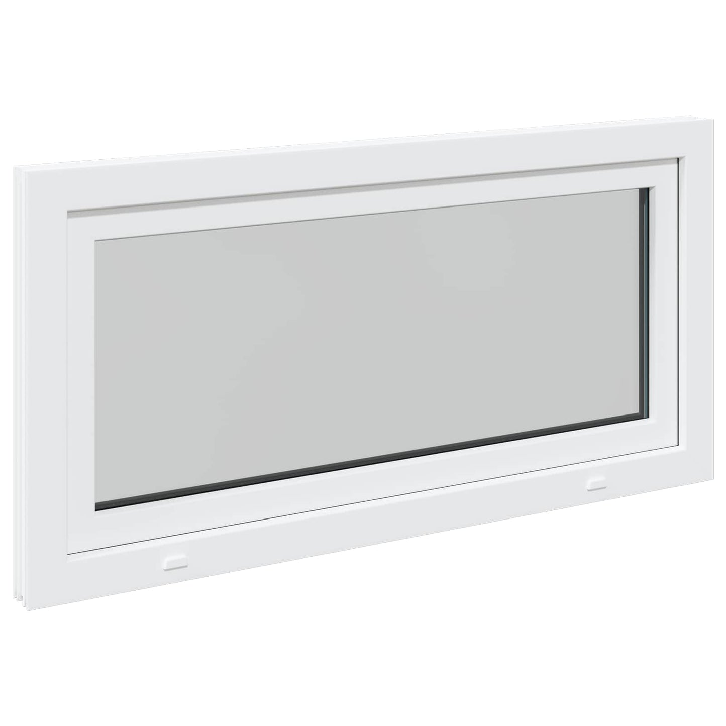 Basement Window RISOR 120 x 60 cm PVC and Glass White