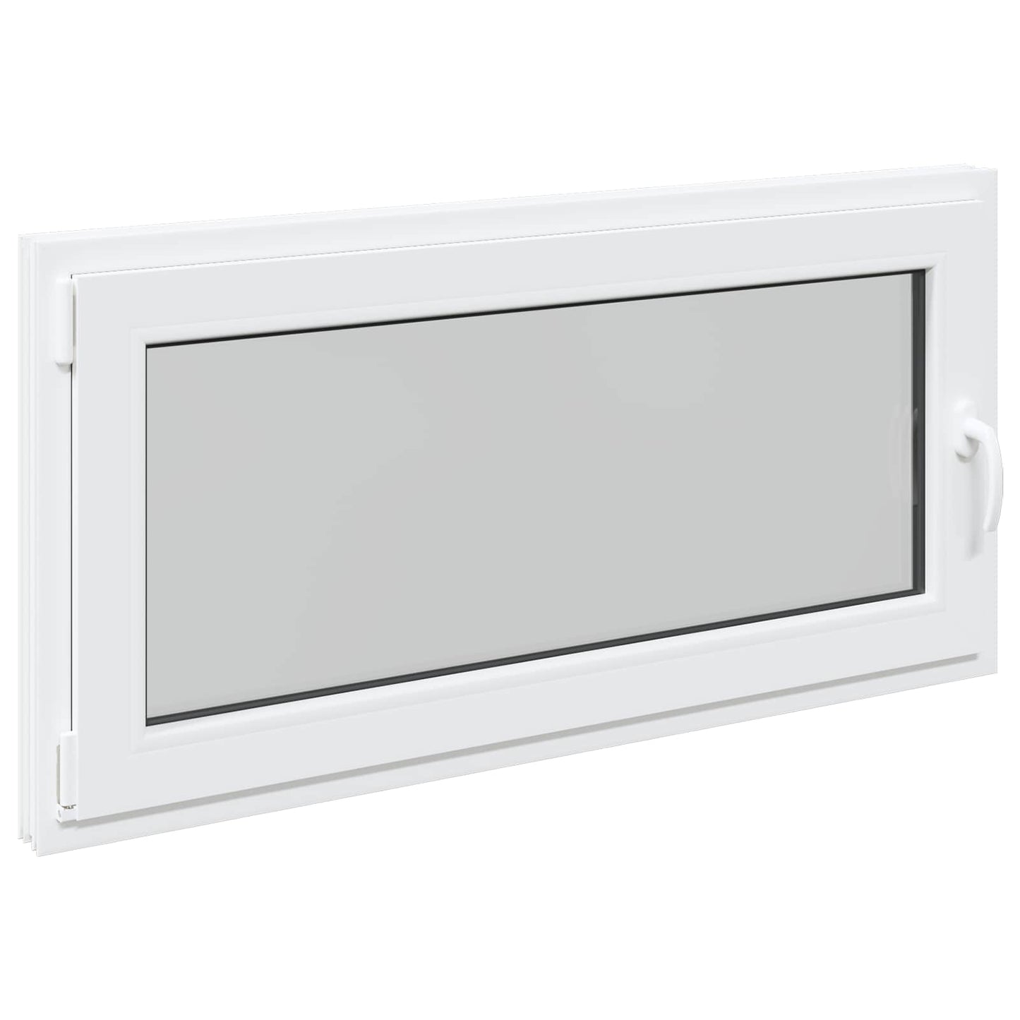 Basement Window RISOR 120 x 60 cm PVC and Glass White