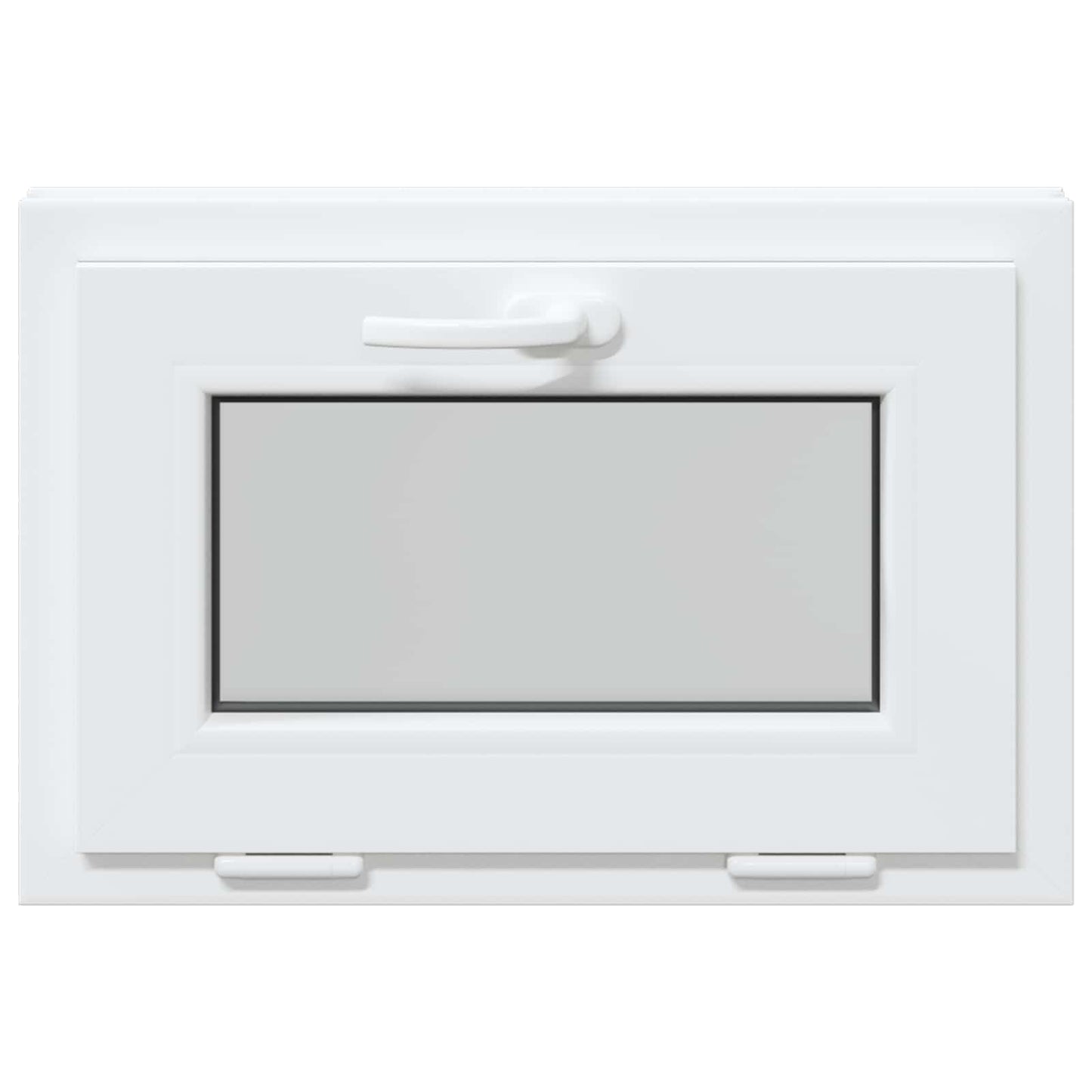 Basement Window RISOR 60 x 40 cm PVC and Glass White