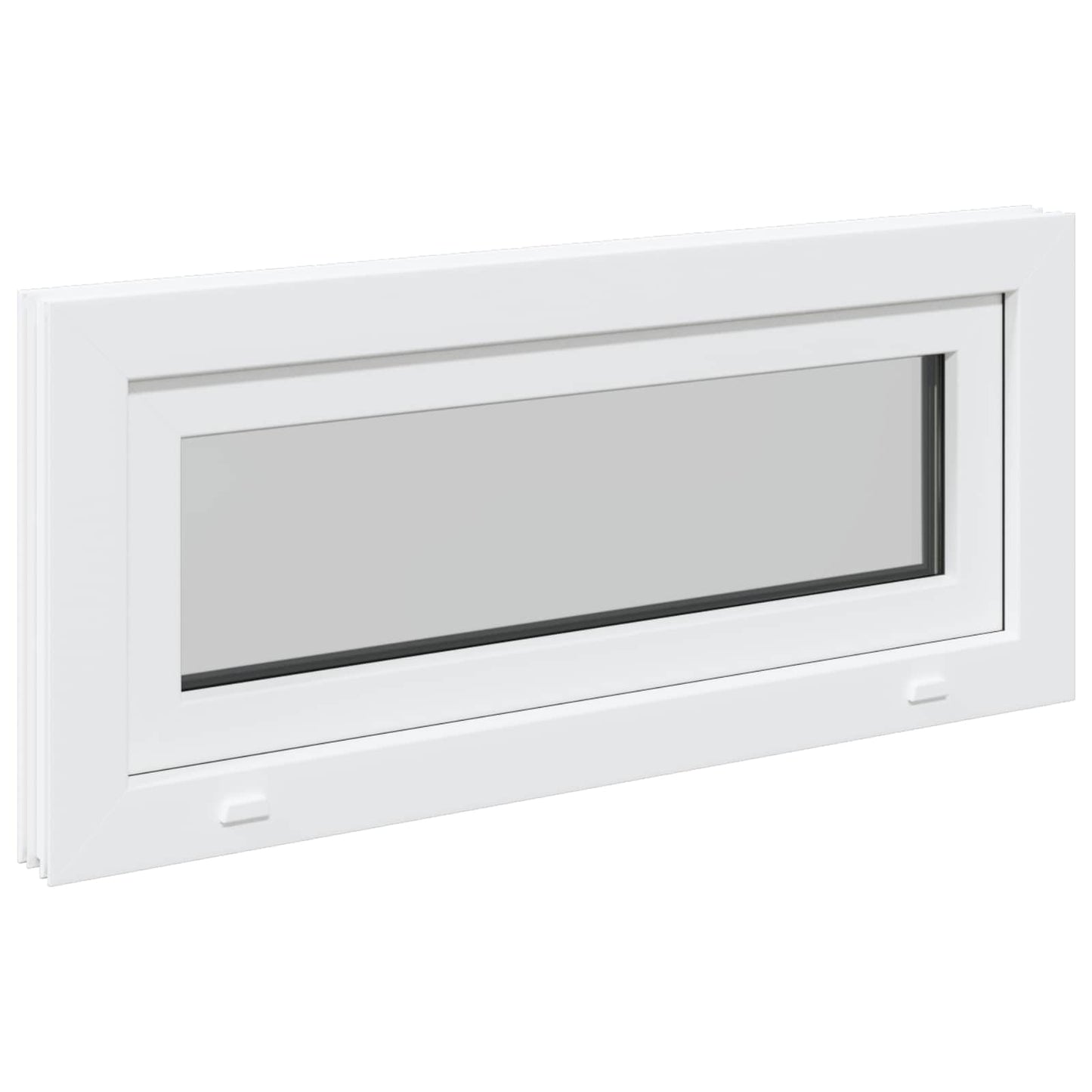 Basement Window RISOR 90 x 40 cm PVC and Glass White