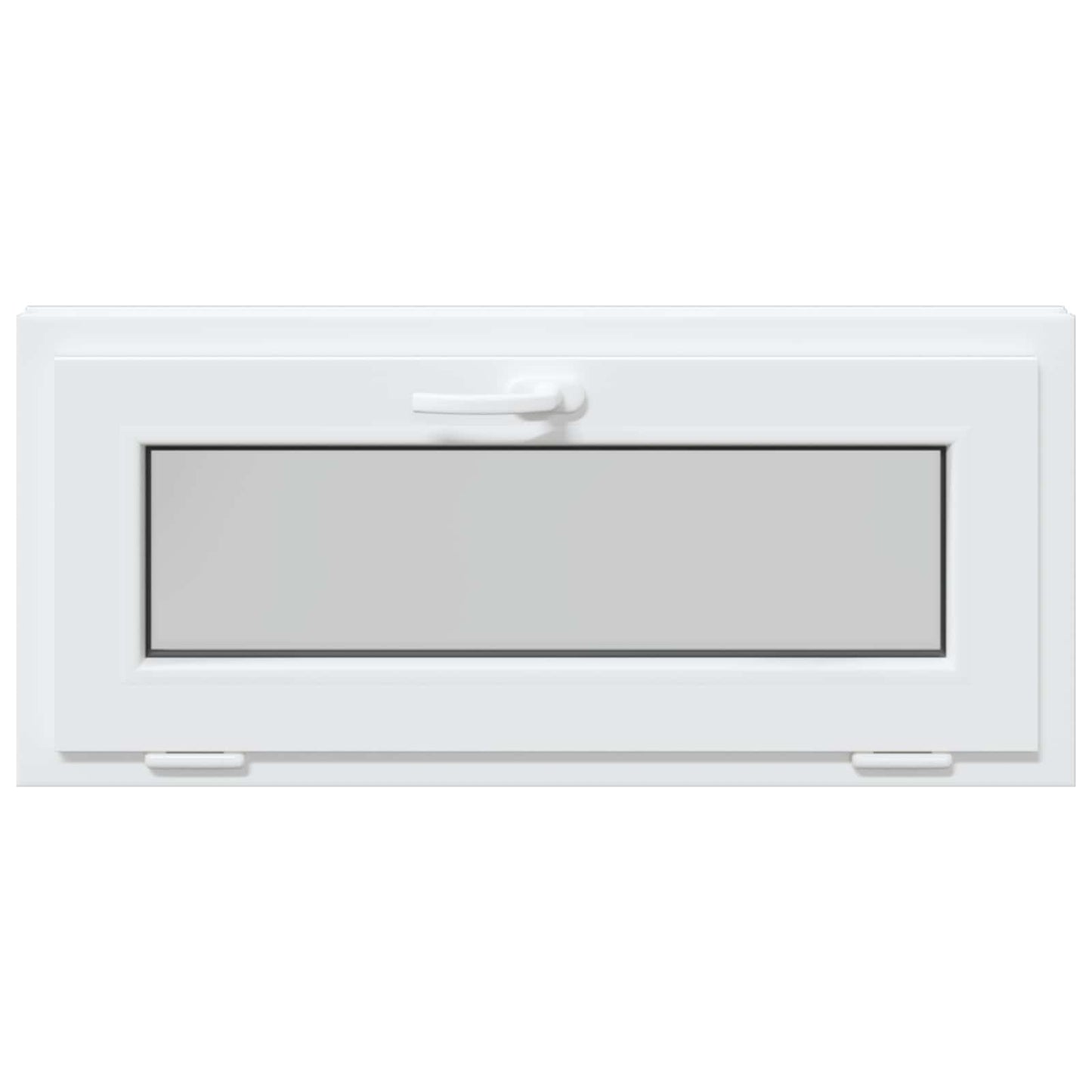 Basement Window RISOR 90 x 40 cm PVC and Glass White