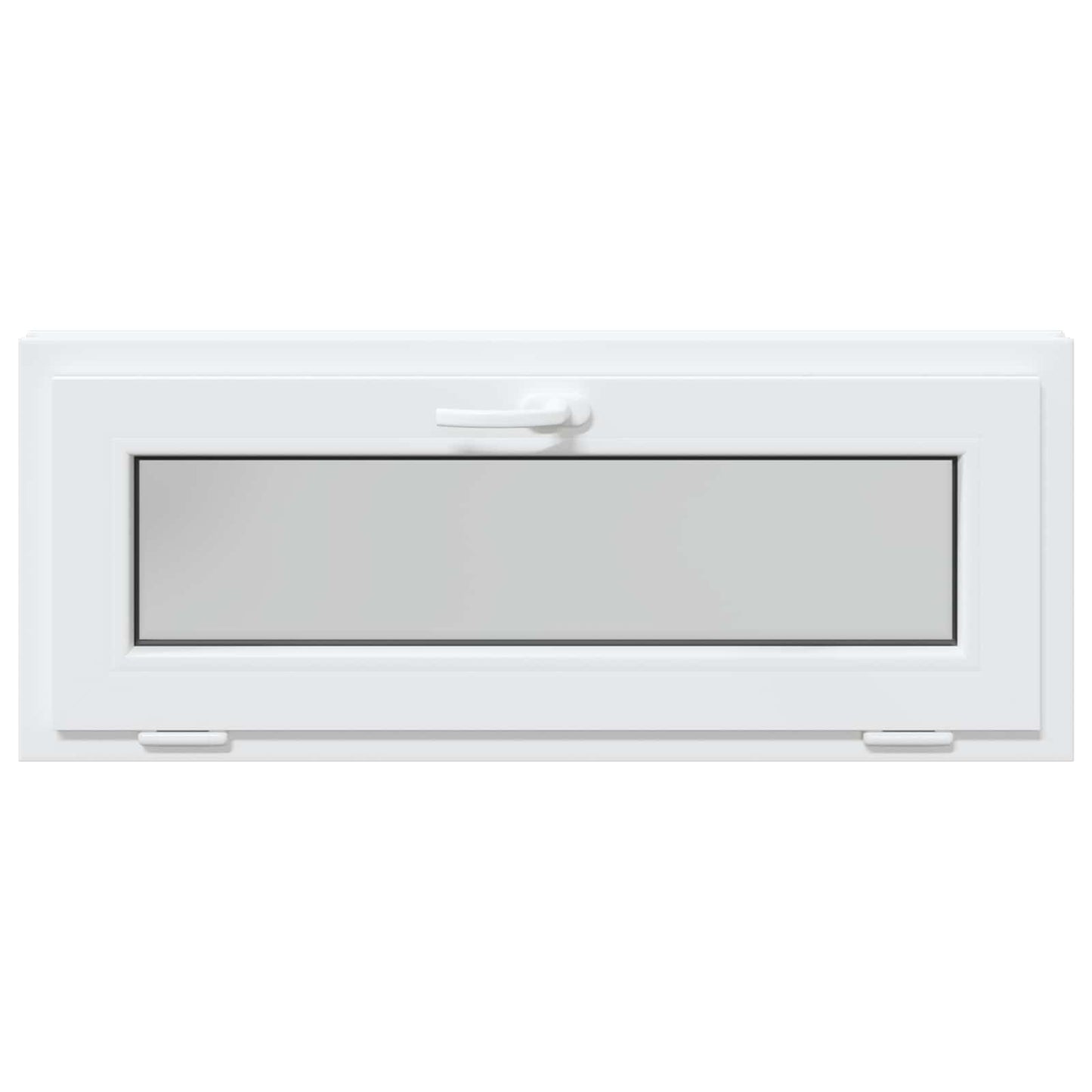 Basement Window RISOR 110 x 40 cm PVC and Glass White
