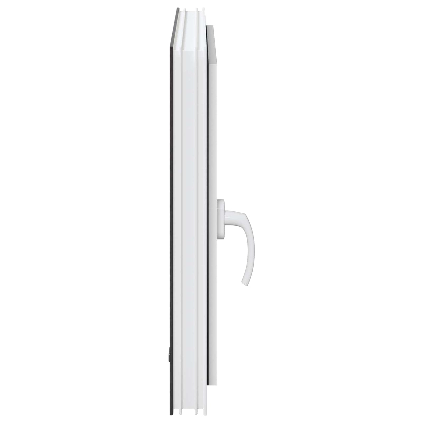 Basement Window RISOR 50 x 50 cm PVC and Glass Anthracite