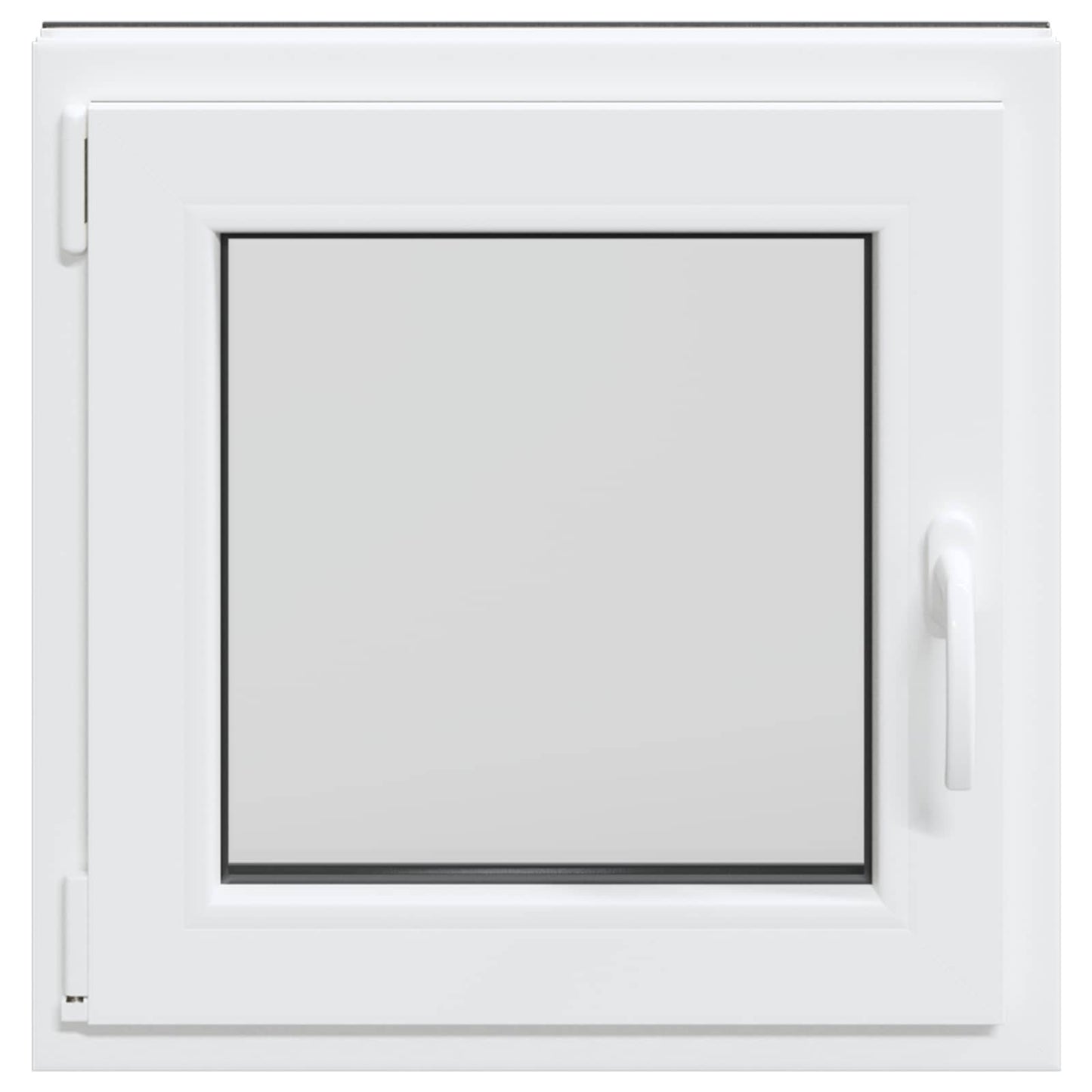 Basement Window RISOR 50 x 50 cm PVC and Glass Anthracite
