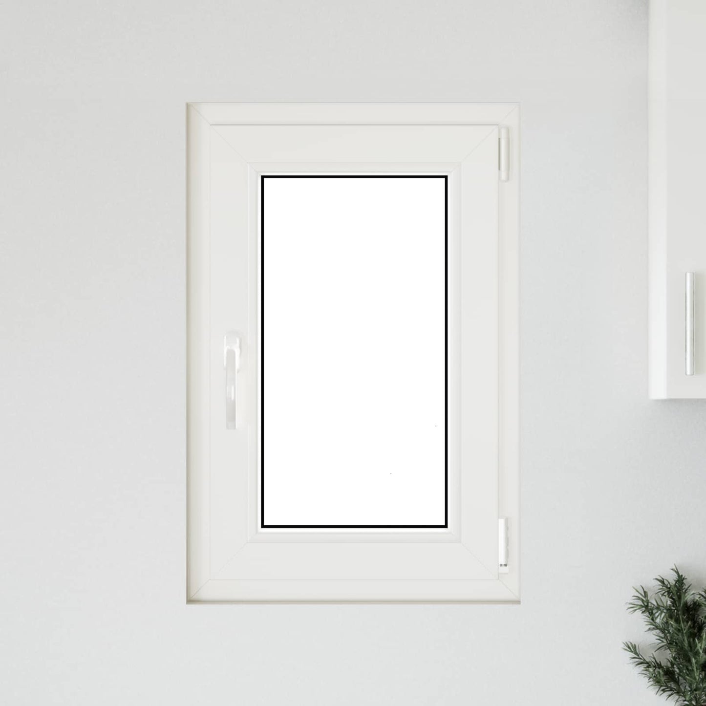 Basement Window RISOR 50 x 75 cm PVC and Glass Anthracite