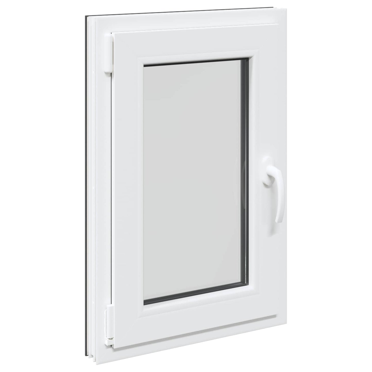 Basement Window RISOR 50 x 75 cm PVC and Glass Anthracite