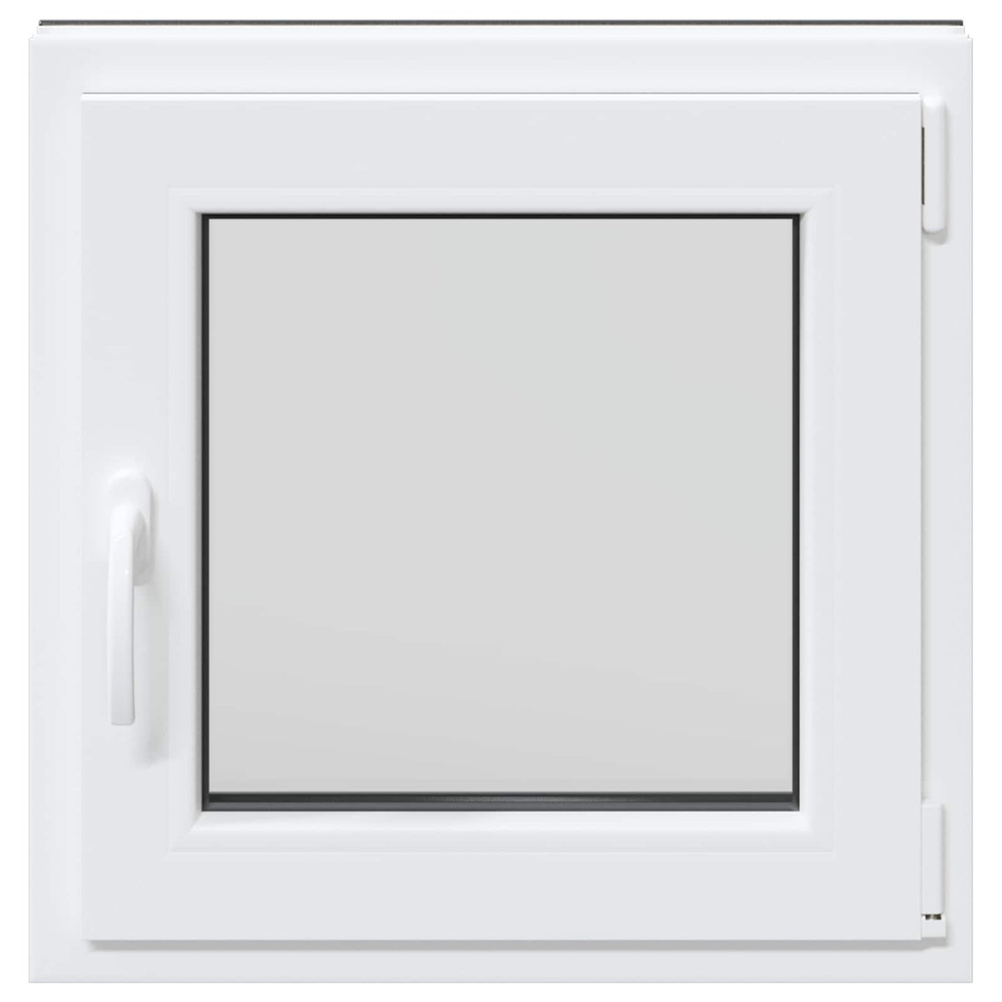 Basement Window RISOR 60 x 60 cm PVC and Glass Anthracite