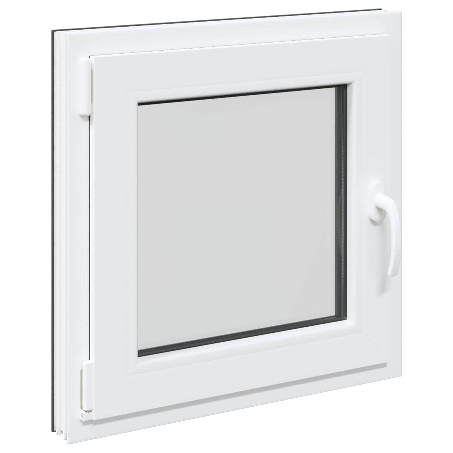Basement Window RISOR 60 x 60 cm PVC and Glass Anthracite