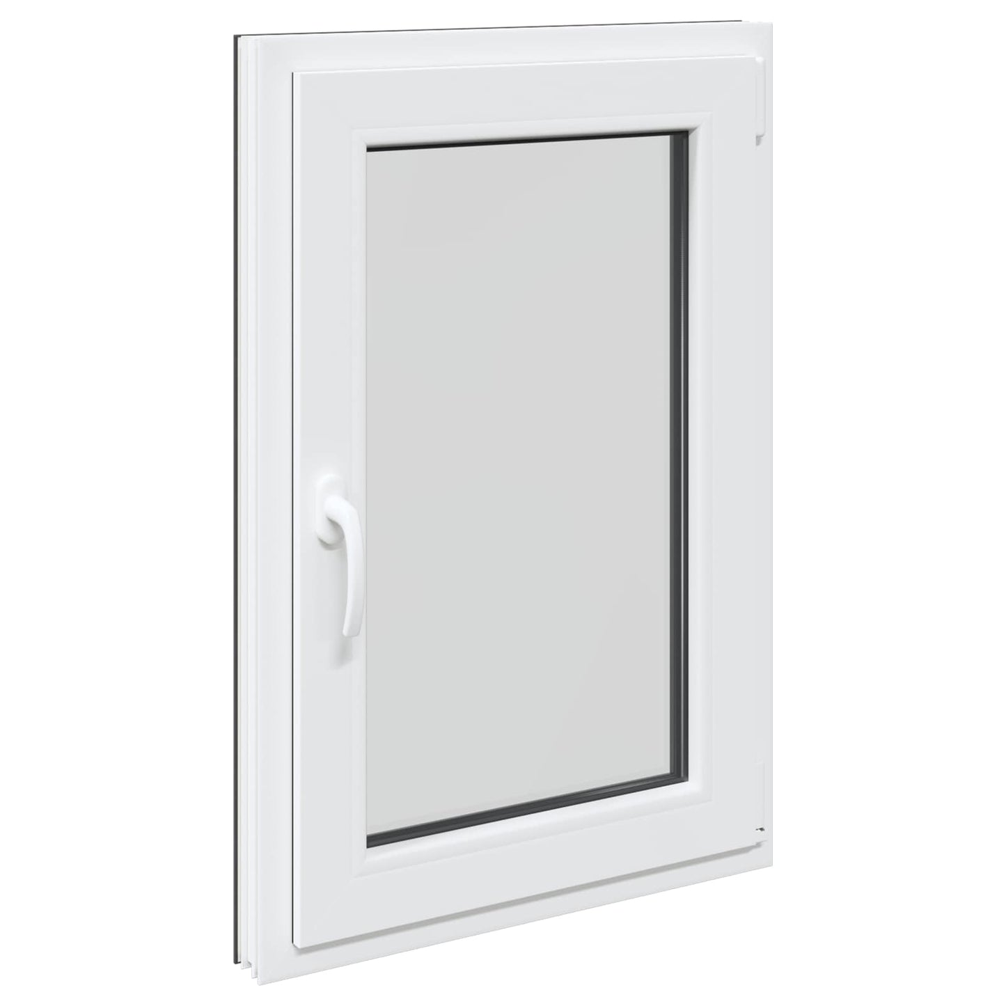 Basement Window RISOR 60 x 80 cm PVC and Glass Anthracite