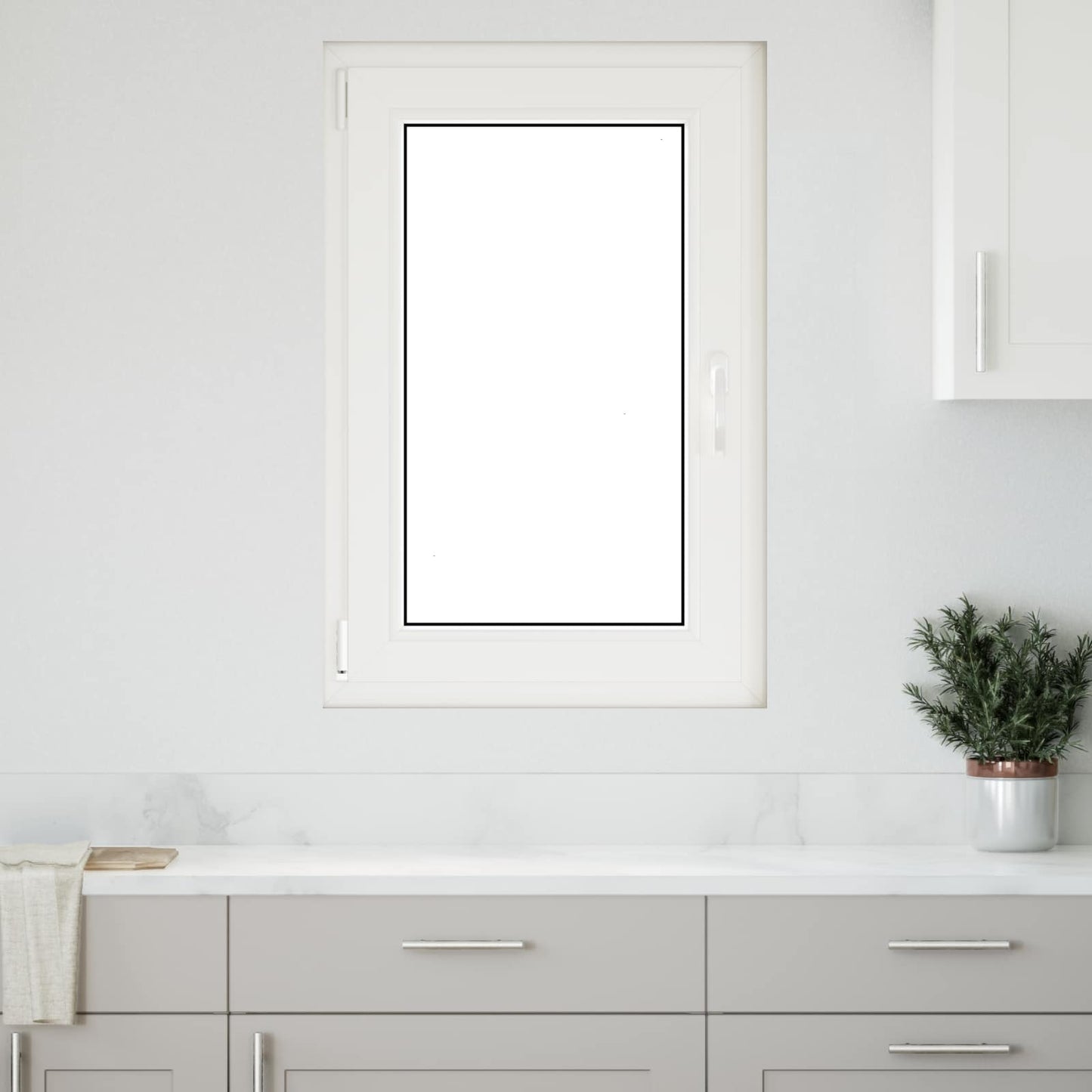 Basement Window RISOR 60 x 100 cm PVC and Glass Anthracite
