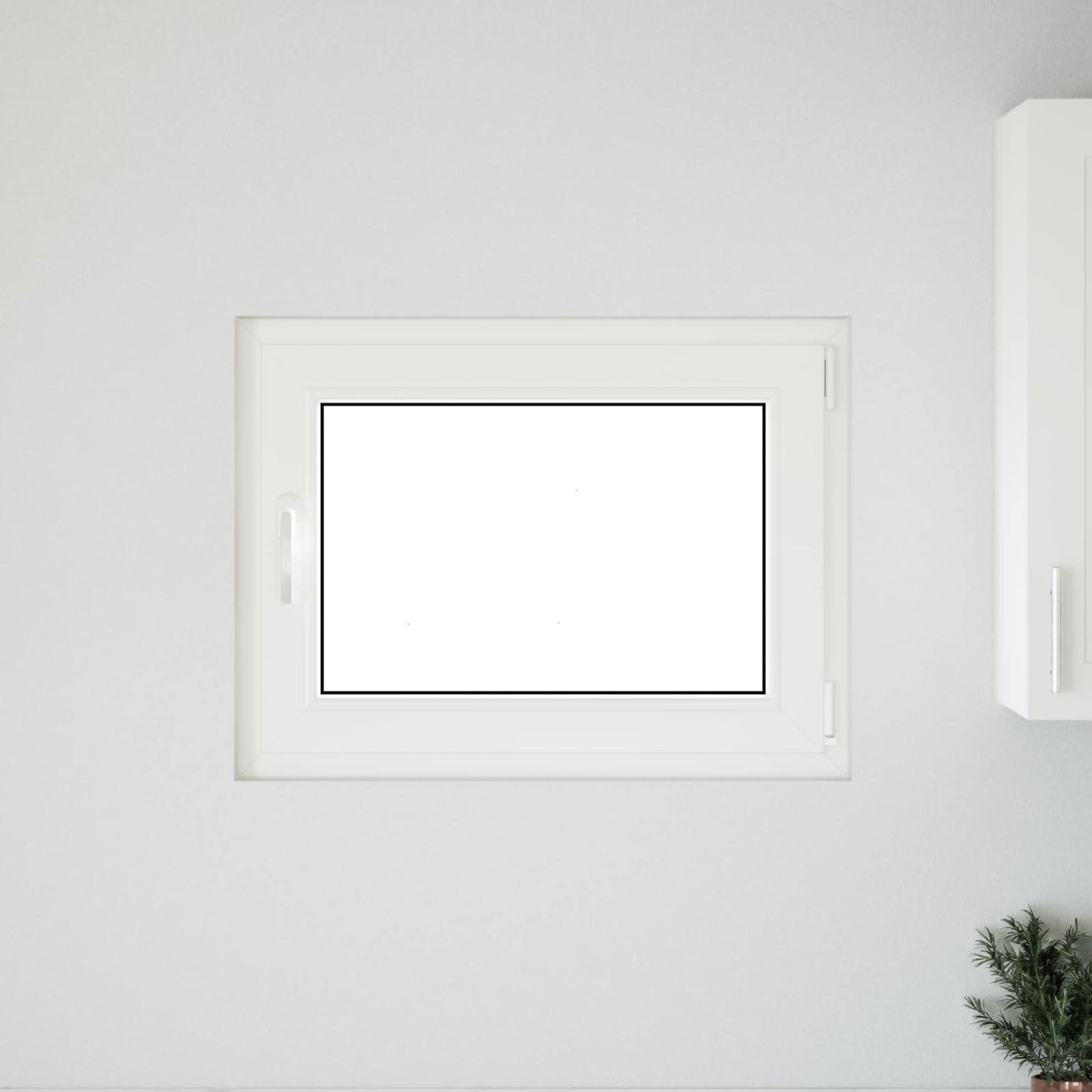 Basement Window RISOR 60 x 100 cm PVC and Glass Anthracite