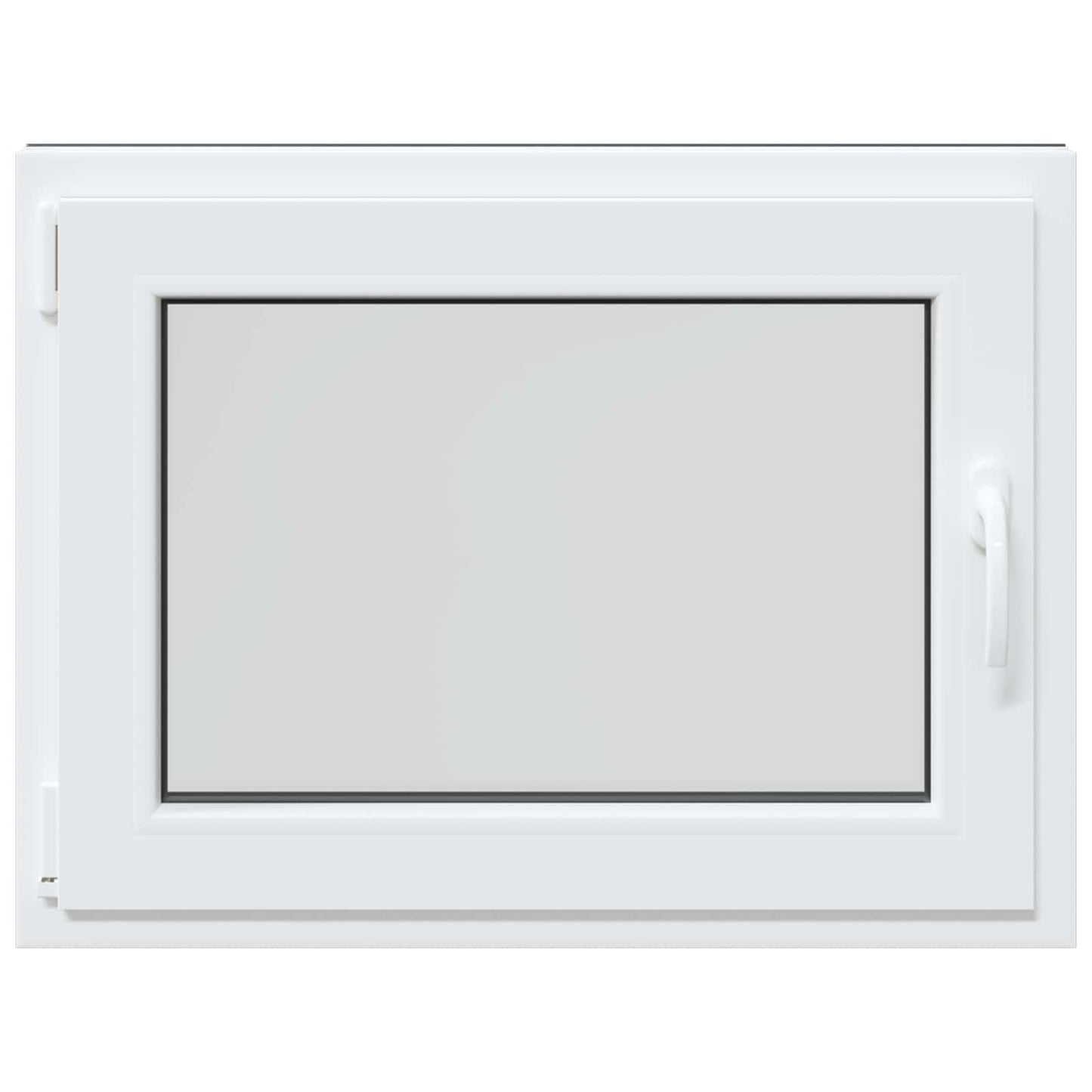 Basement Window RISOR 80 x 60 cm PVC and Glass Anthracite