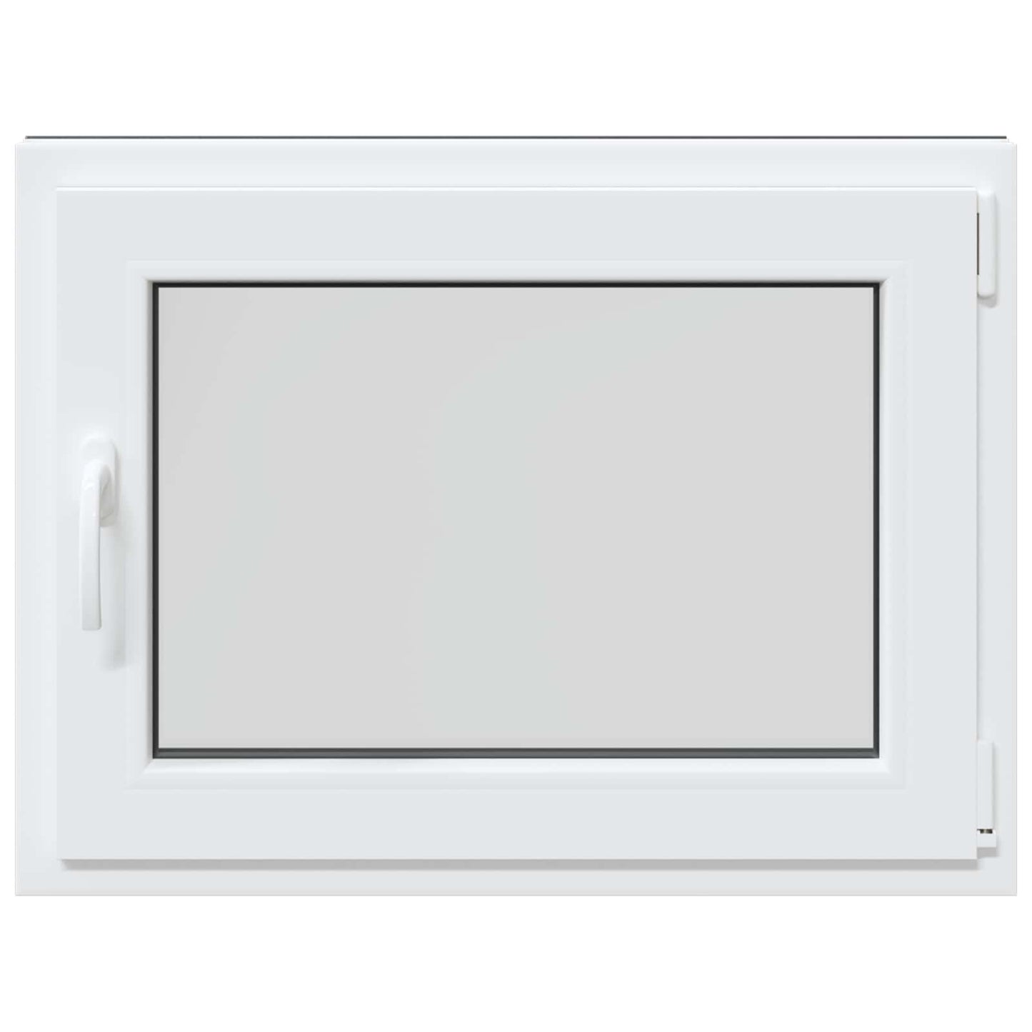 Basement Window RISOR 80 x 60 cm PVC and Glass Anthracite