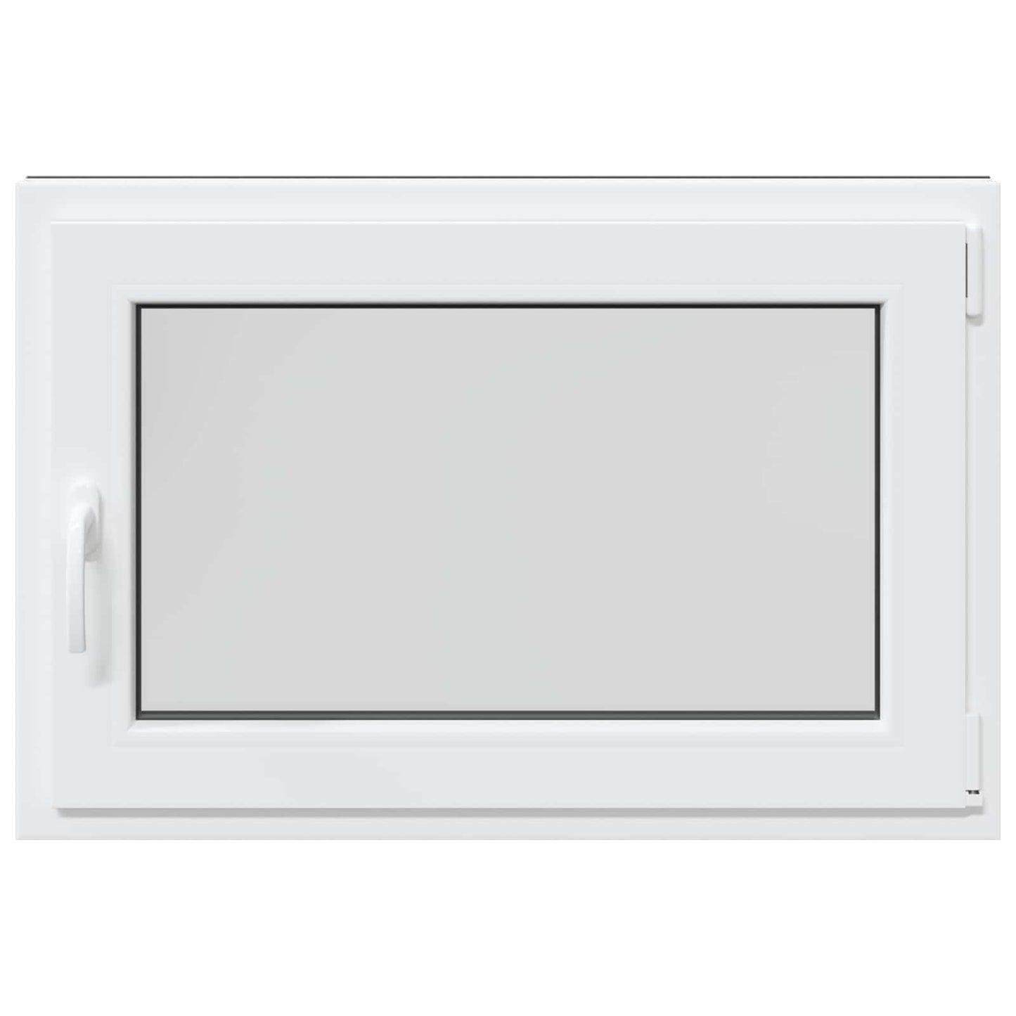 Basement Window RISOR 80 x 70 cm PVC and Glass Anthracite