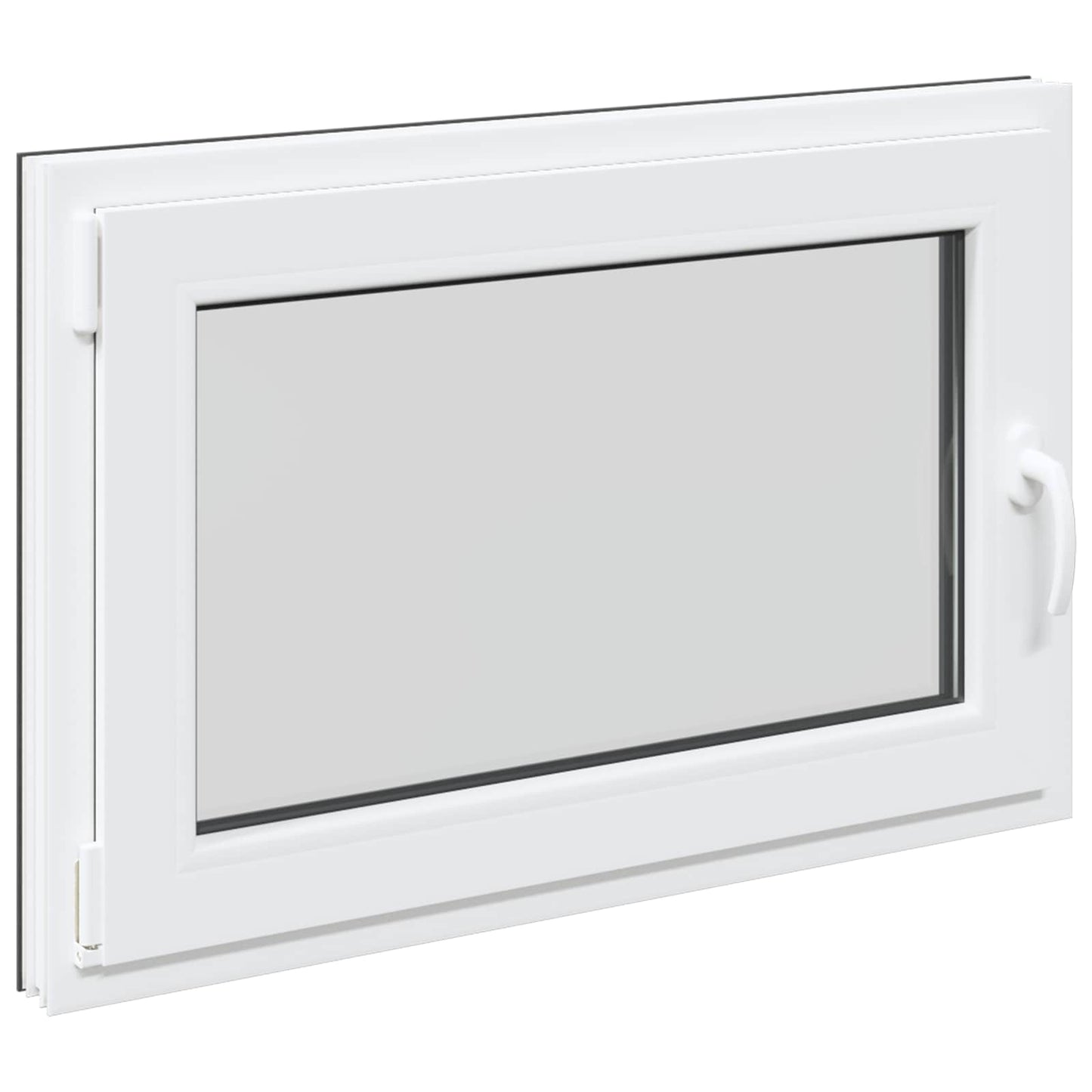 Basement Window RISOR 90 x 50 cm PVC and Glass Anthracite