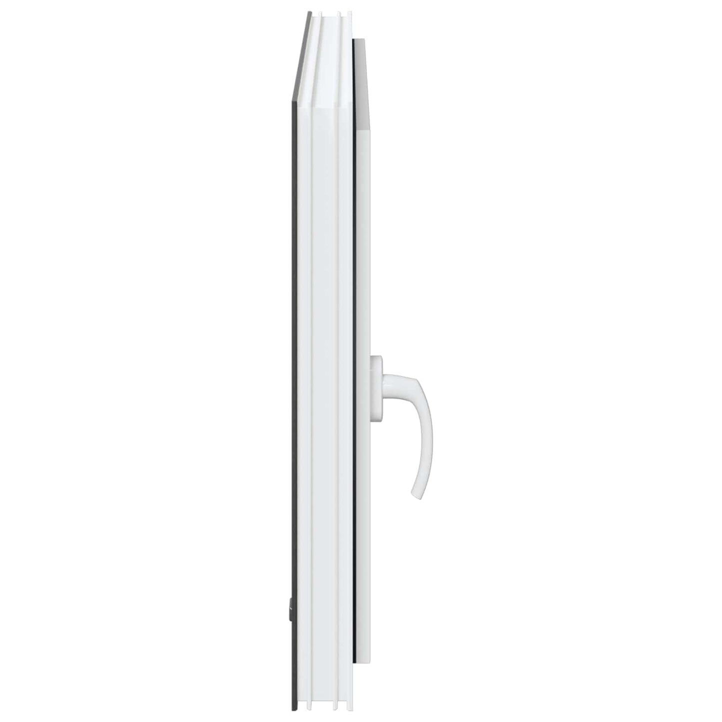 Basement Window RISOR 90 x 50 cm PVC and Glass Anthracite