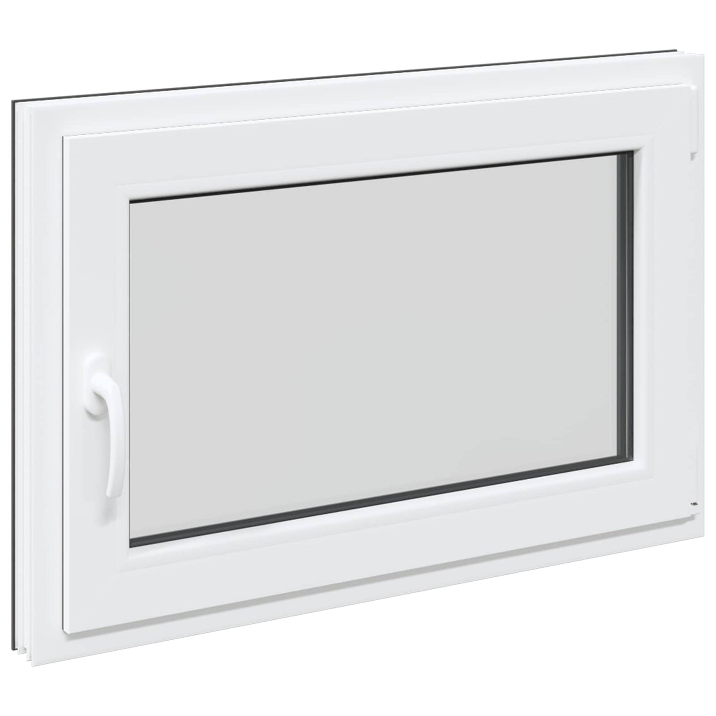 Basement Window RISOR 90 x 60 cm PVC and Glass Anthracite