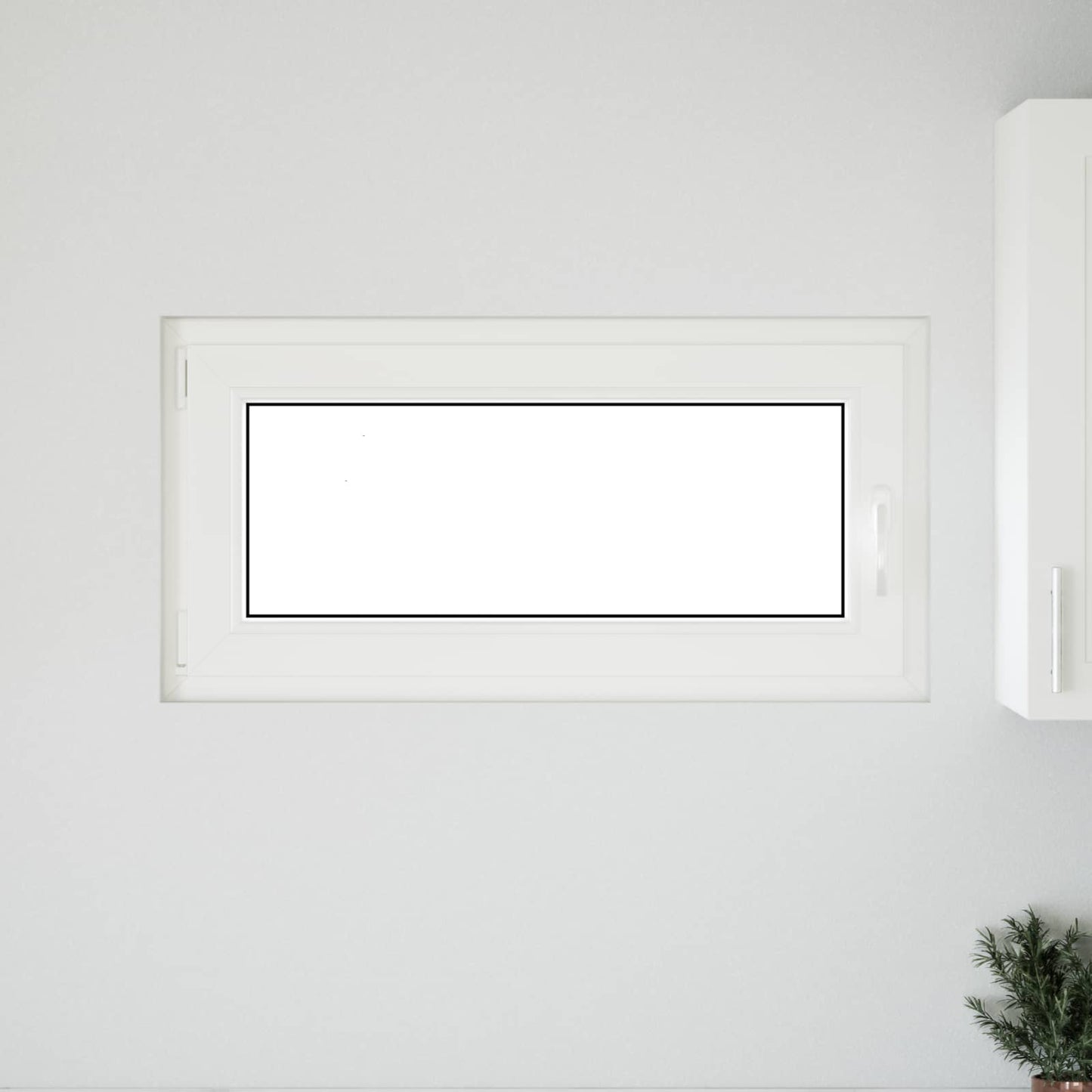 Basement Window RISOR 100 x 50 cm PVC and Glass Anthracite