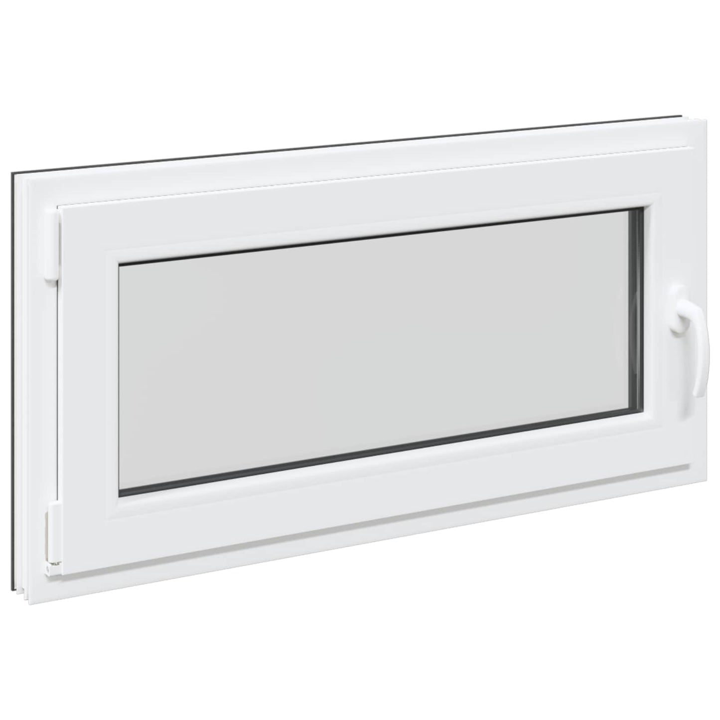 Basement Window RISOR 100 x 50 cm PVC and Glass Anthracite