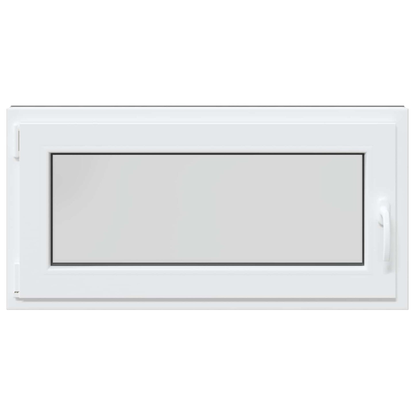 Basement Window RISOR 100 x 50 cm PVC and Glass Anthracite